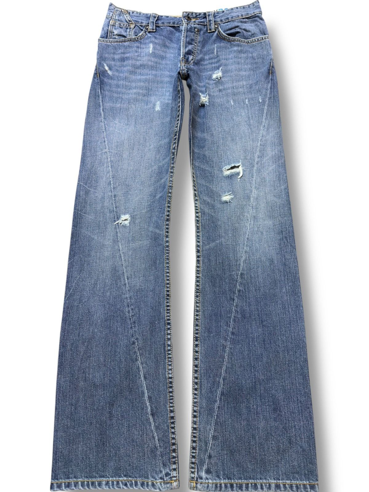 Vintage FCUK Straight Non Alignment Grunge Denim