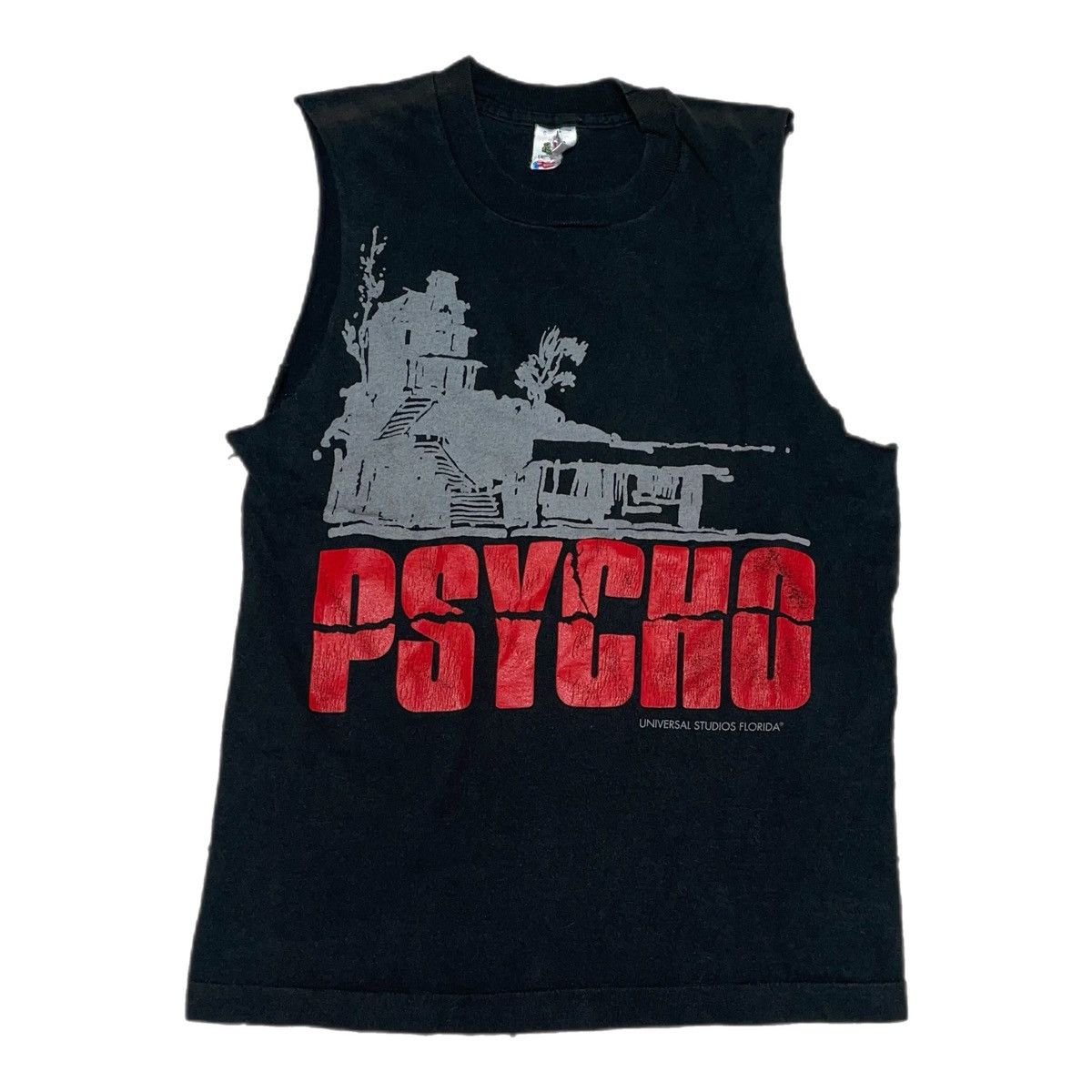 image of Movie Vintage 90's Psycho Universal Studios Tank in Black, Men's (Size Small)