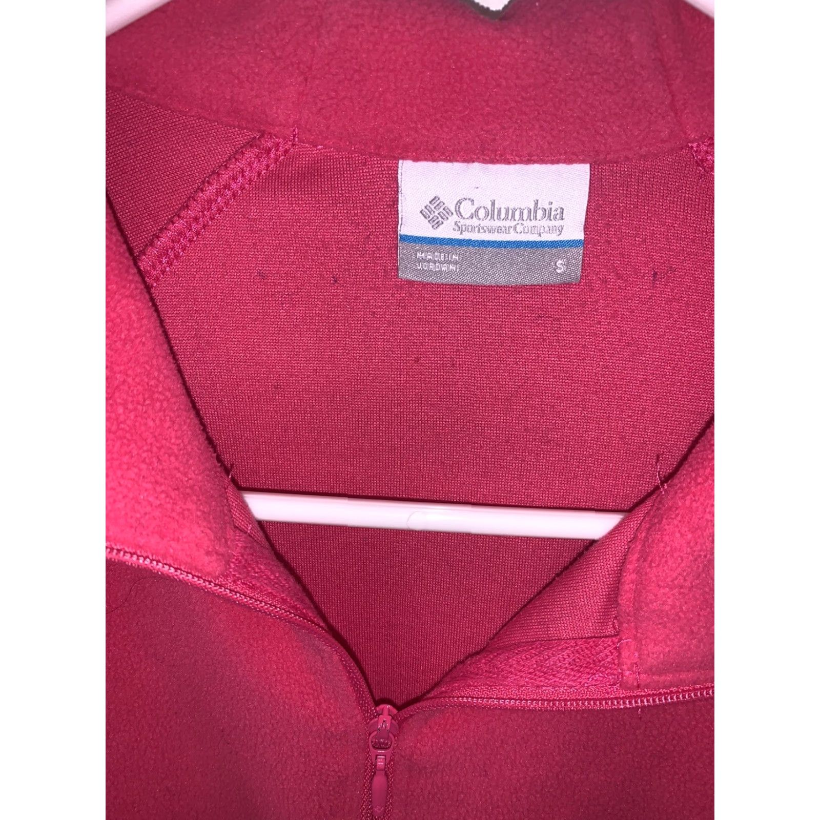 Vintage Columbia Womens Jacket Fleece Zip Pink S Regular Polyester Solid Logo Zip Modern Mens? Size S / US 4 / IT 40 - 2 Thumbnail