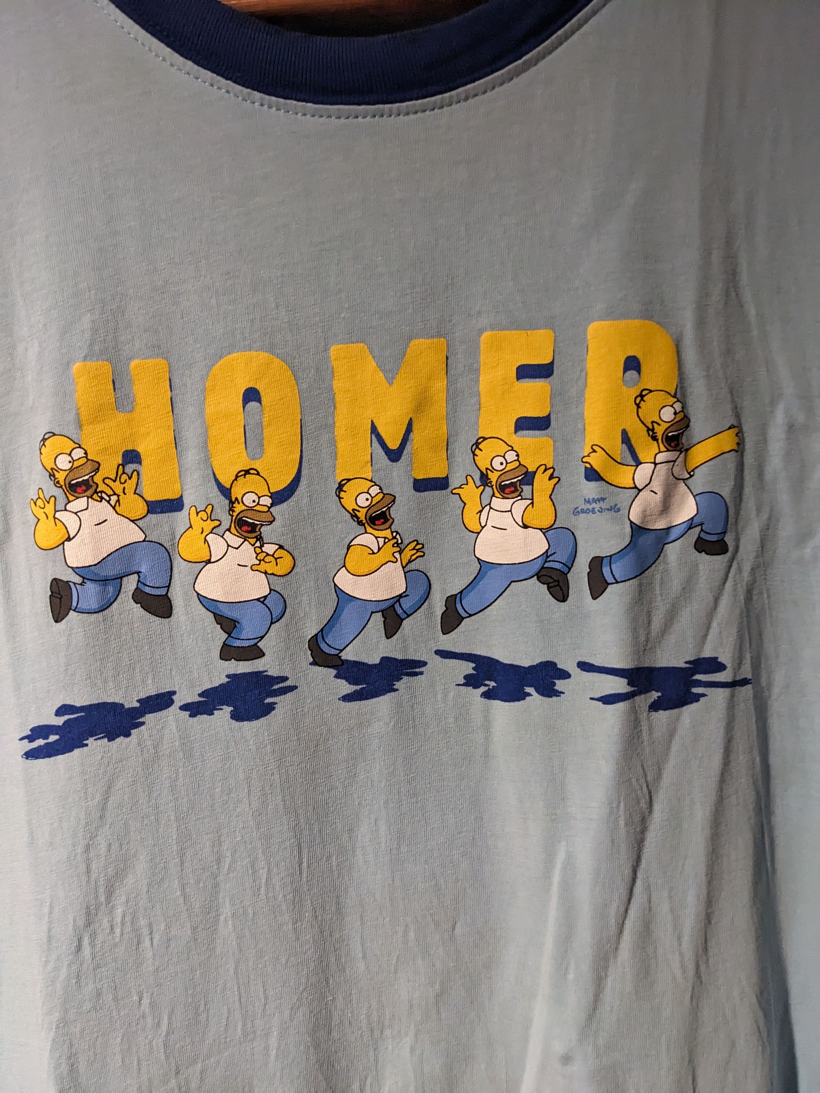 Cartoon Network Vintage 2008 The Simpsons Homer Blue Large T-Shirt Size US L / EU 52-54 / 3 - 2 Thumbnail