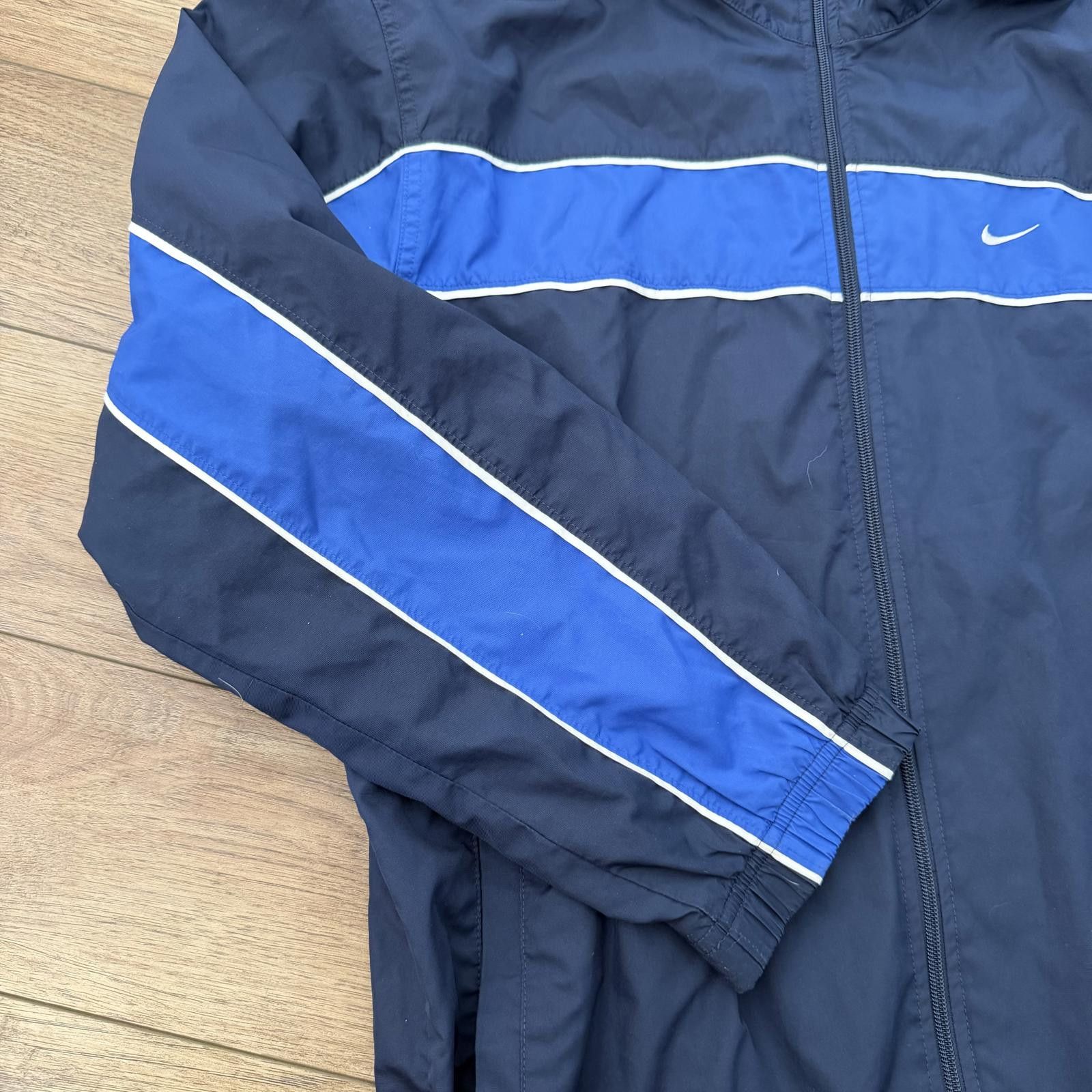 Nike Vintage Y2K Nike Striped Blue Windbreaker Size US XL / EU 56 / 4 - 9 Thumbnail