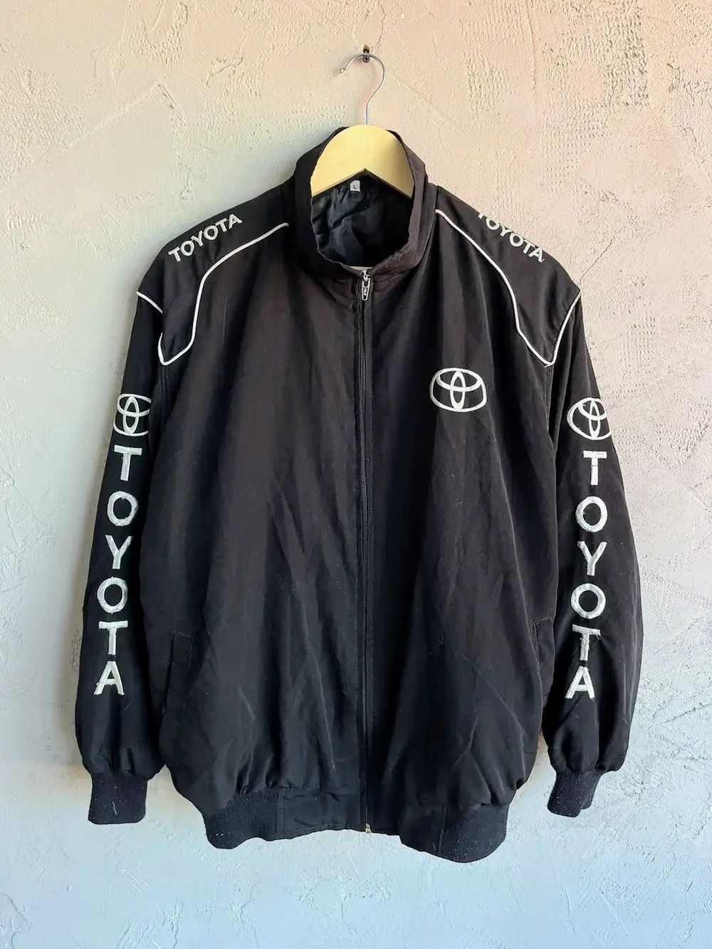 Vintage 🔥💸 Toyota Racing y2k Retro Bomber Jacket Vintage Streetwea Size US L / EU 52-54 / 3 - 3 Thumbnail