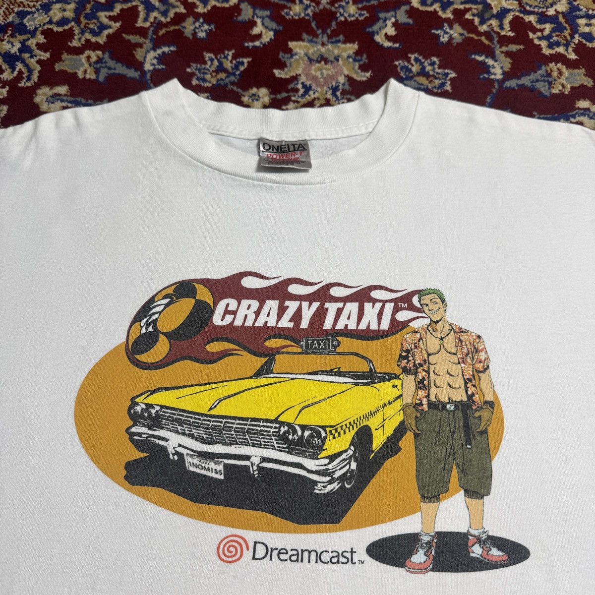 Playstation Vintage 90s Crazy Taxi Sega Dreamcast video game promo tee Size US XL / EU 56 / 4 - 1 Thumbnail
