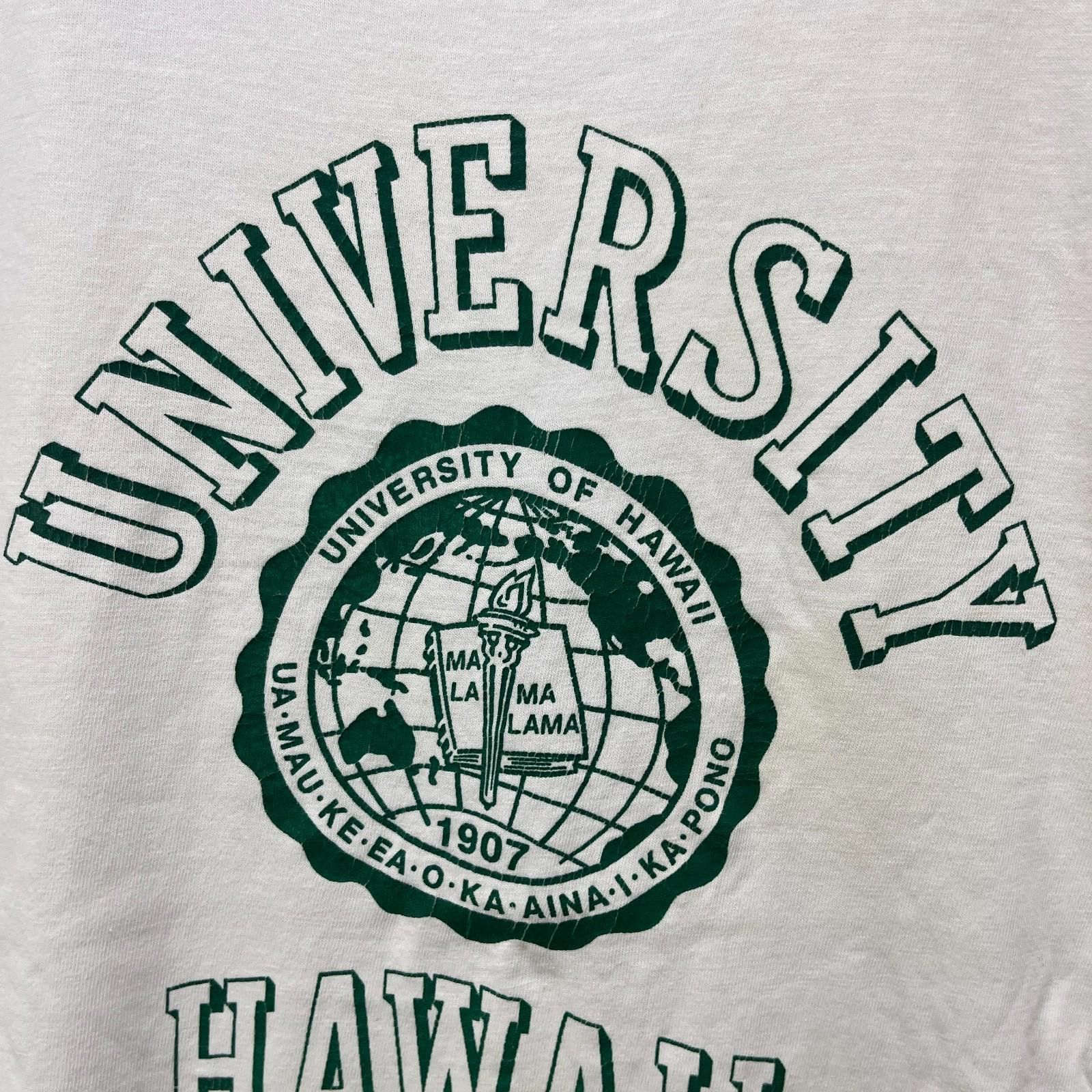 Vintage Vintage 80s University Of Hawaii T Shirt Medium Size US M / EU 48-50 / 2 - 3 Thumbnail