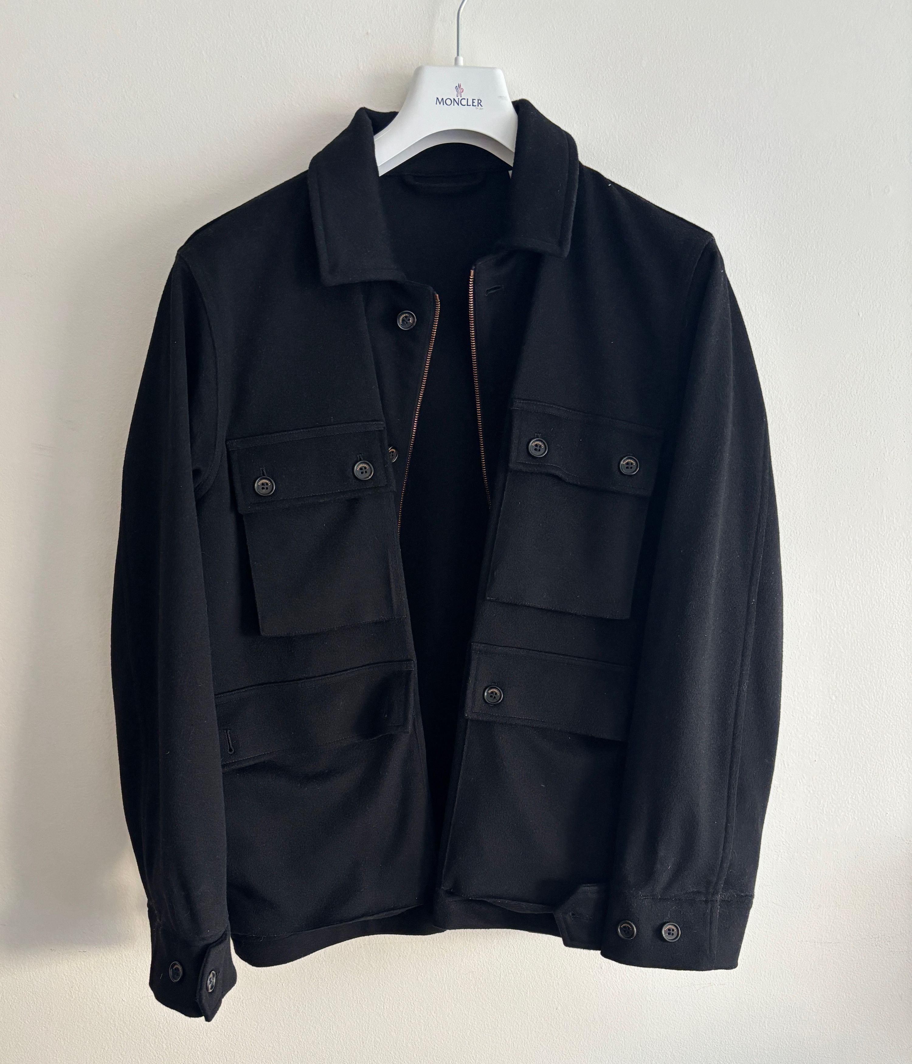 President's Loro Piana Rain System Black Wool Salvation Field Jacket Size US M / EU 48-50 / 2 - 3 Thumbnail