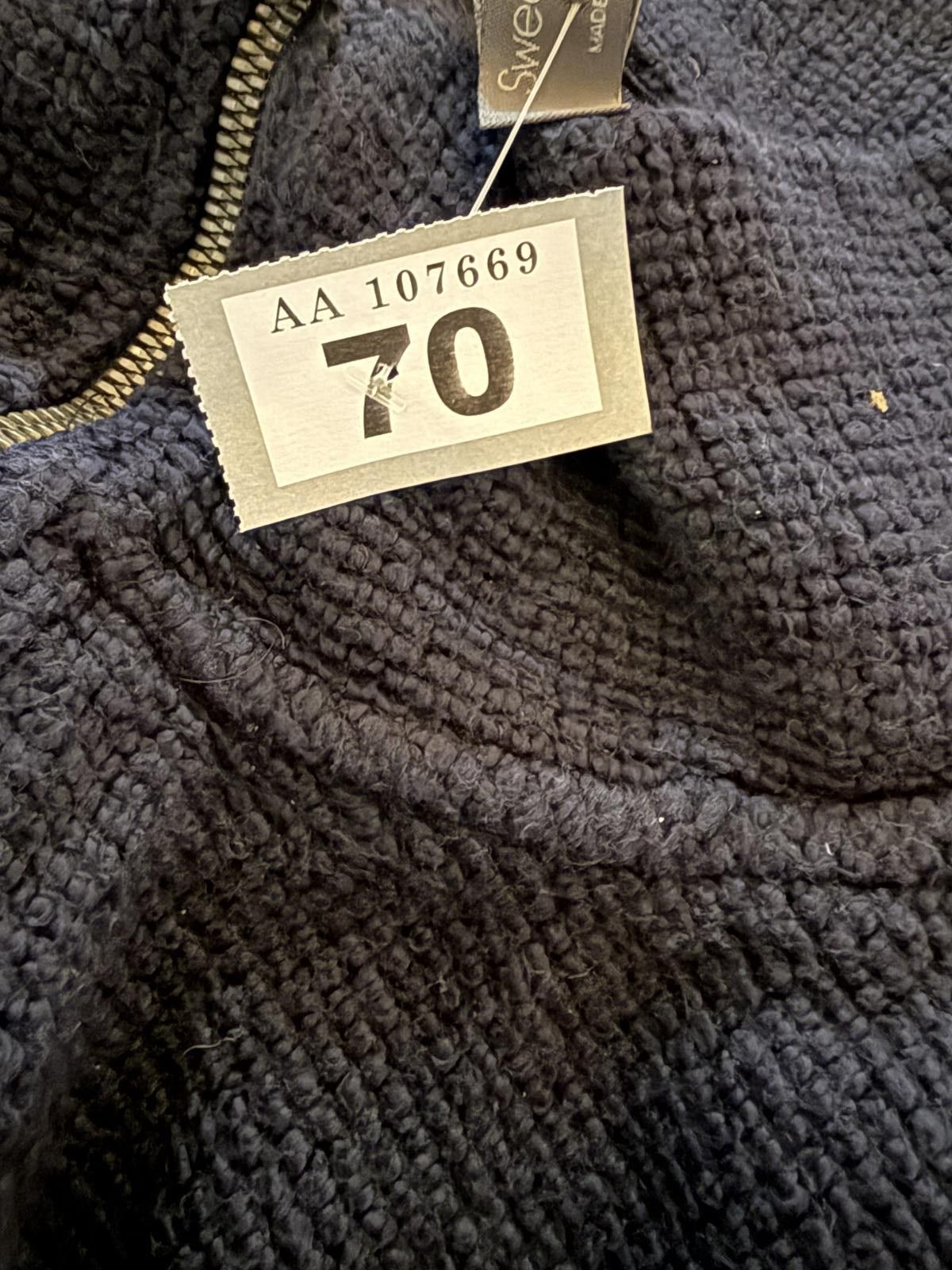 Unknown London Black Textured Zip-Up Women's Sweater Size M / US 6-8 / IT 42-44 - 3 Thumbnail