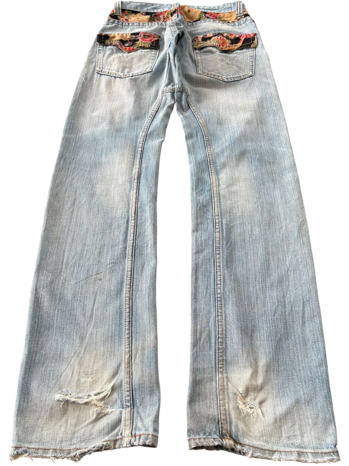 Japanese Brand Vintage Japanese Brand Distressed Reworked Jeans Size US 28 / EU 44 - 2 Thumbnail