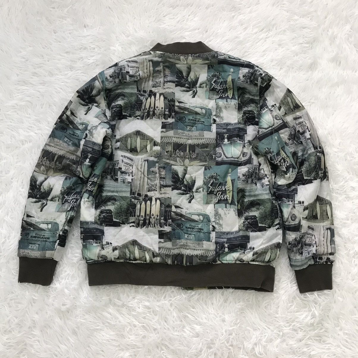 Japanese Brand Rosebud Couples Reversible Bomber Jacket (brokenzip) Size US M / EU 48-50 / 2 - 22 Thumbnail