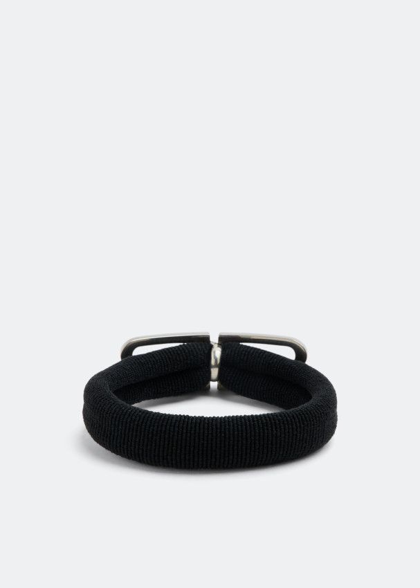 Balenciaga o1mt1gz0525 Size: OS / BB Icon Hair Tie in Black Size ONE SIZE - 3 Thumbnail