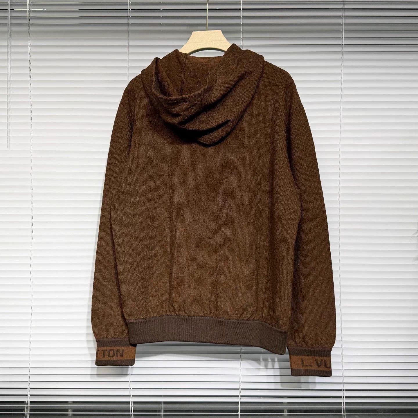 Louis Vuitton LV Brown Monogram Print Cuff Letter Logo Hoodie L Size US L / EU 52-54 / 3 - 2 Thumbnail