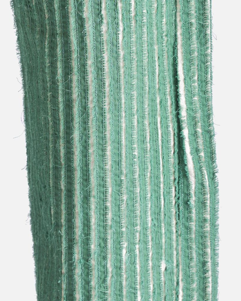 Craig Green o1s1v1r1oon0925 Hand Frayed Stripe Trouser in Green Size US 30 / EU 46 - 6 Thumbnail