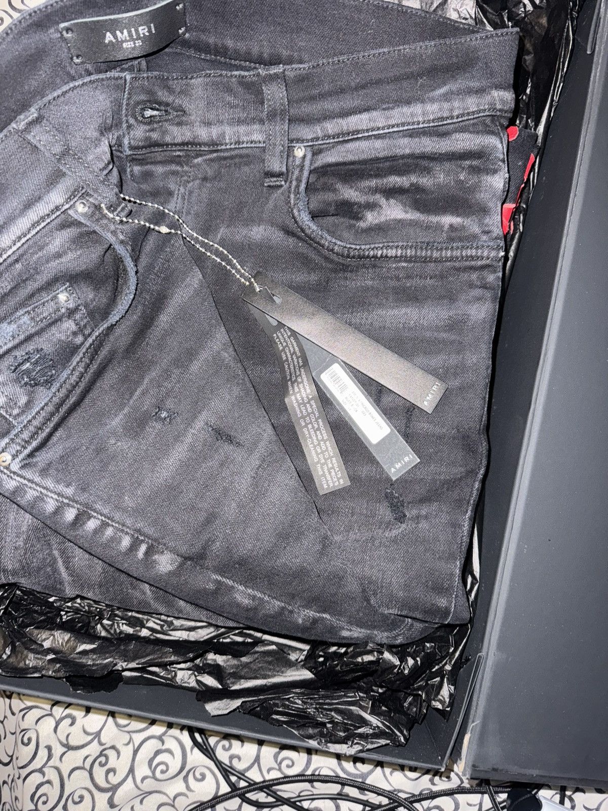 Amiri Amiri bones motif jeans Size US 33 - 9 Thumbnail