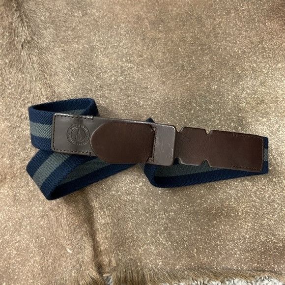 Frescobol Carioca Frescobol Carioca Rio de Janeiro Mens Block Belt Navy Gray S Size ONE SIZE - 2 Thumbnail