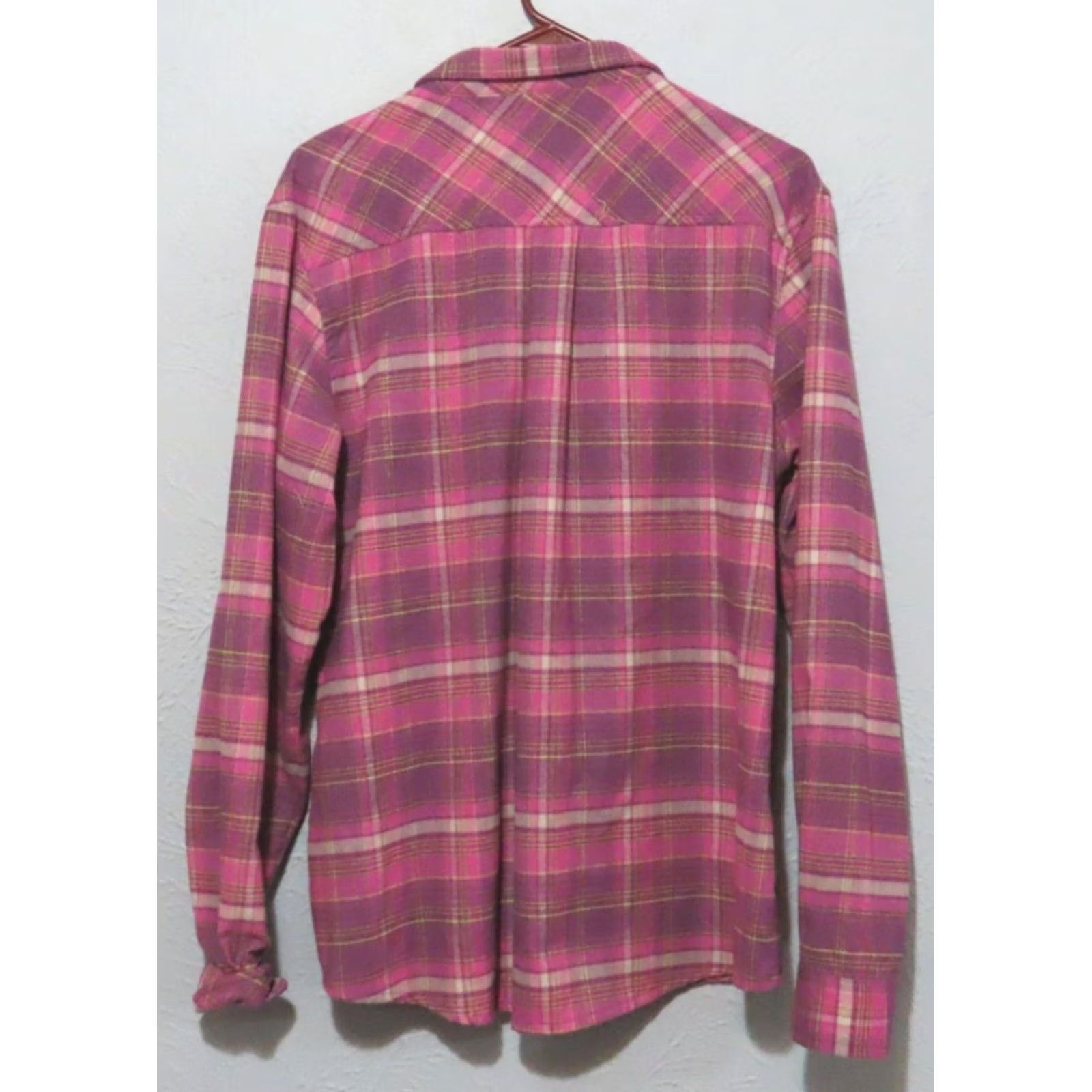 Vintage Cabela's Women's XL Flannel Long Sleeve Purple Shirt Top Button-Up Blouse Knit? Wait. Size XL / US 12-14 / IT 48-50 - 6 Thumbnail