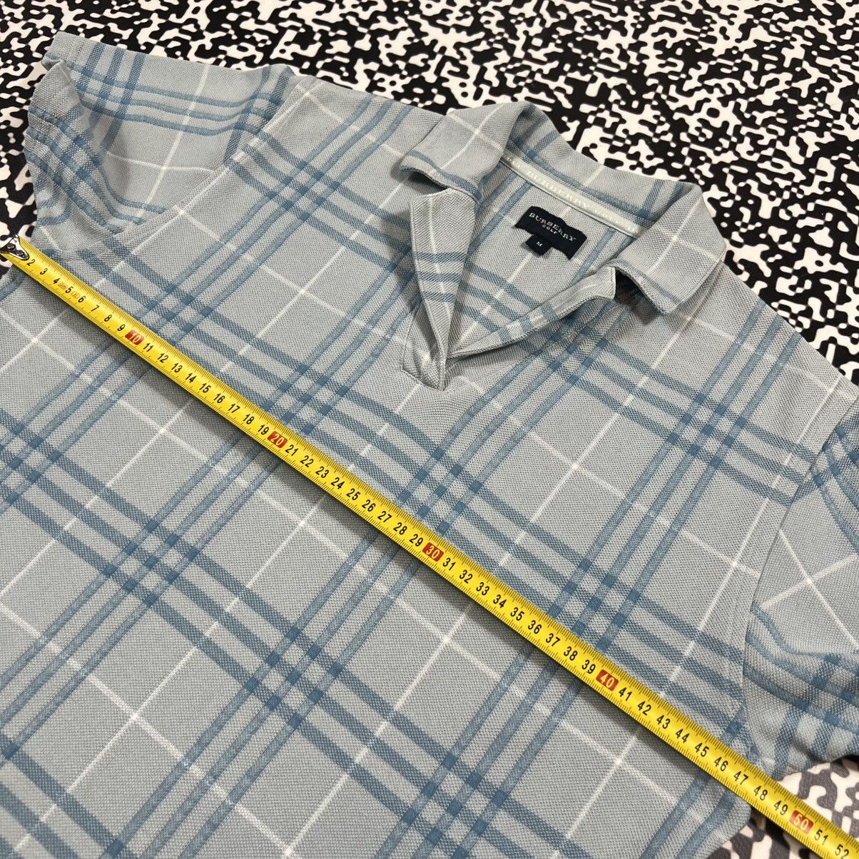 Burberry Vintage Y2K Burberry Golf Blue Nova Check Luxury T-shirt Size M / US 6-8 / IT 42-44 - 18 Thumbnail