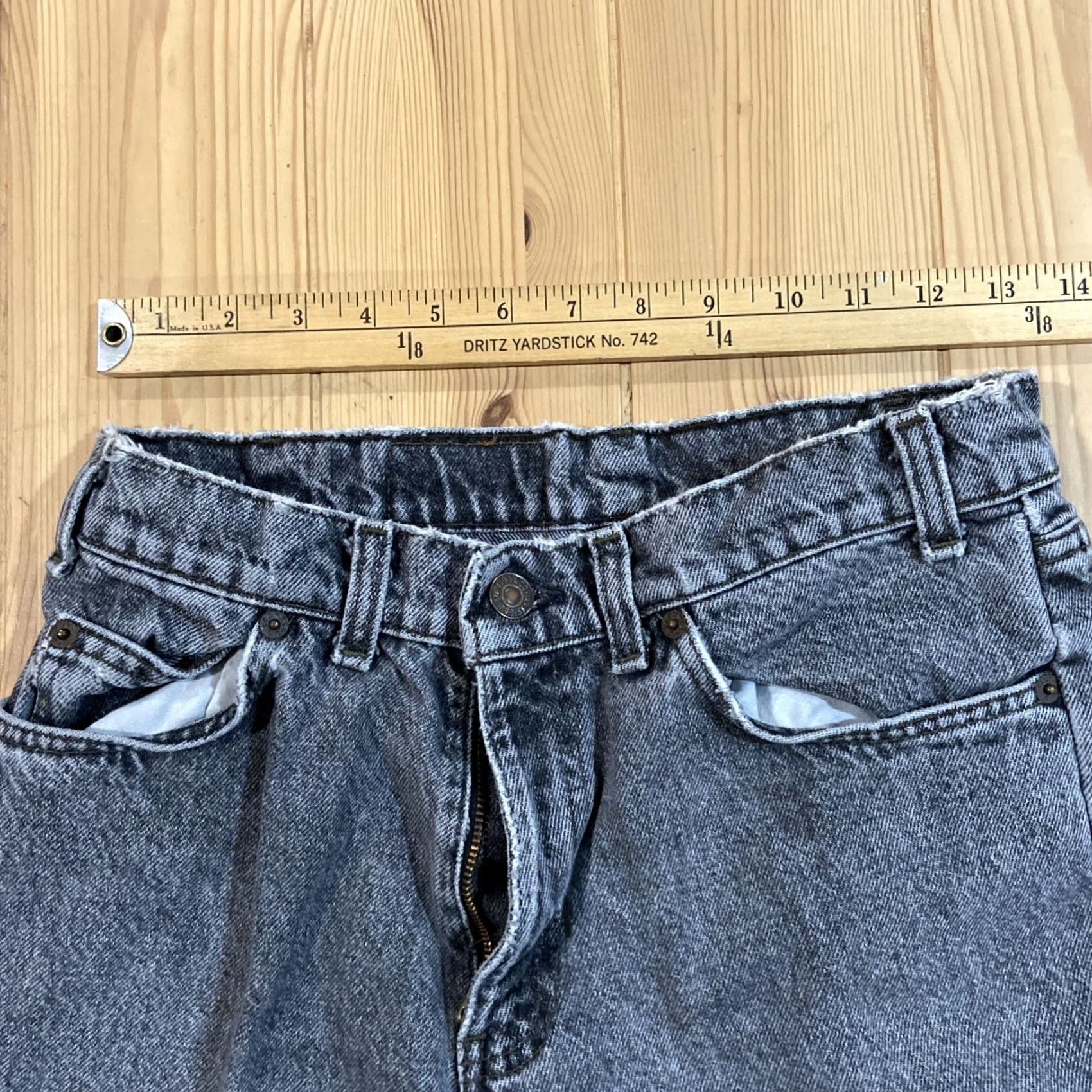 Levi's VINTAGE Levi's 550 Jeans Bootcut Denim Gray 31 Women Regular Size 31 Jeans Size 24" / US 00 / IT 34 - 3 Thumbnail