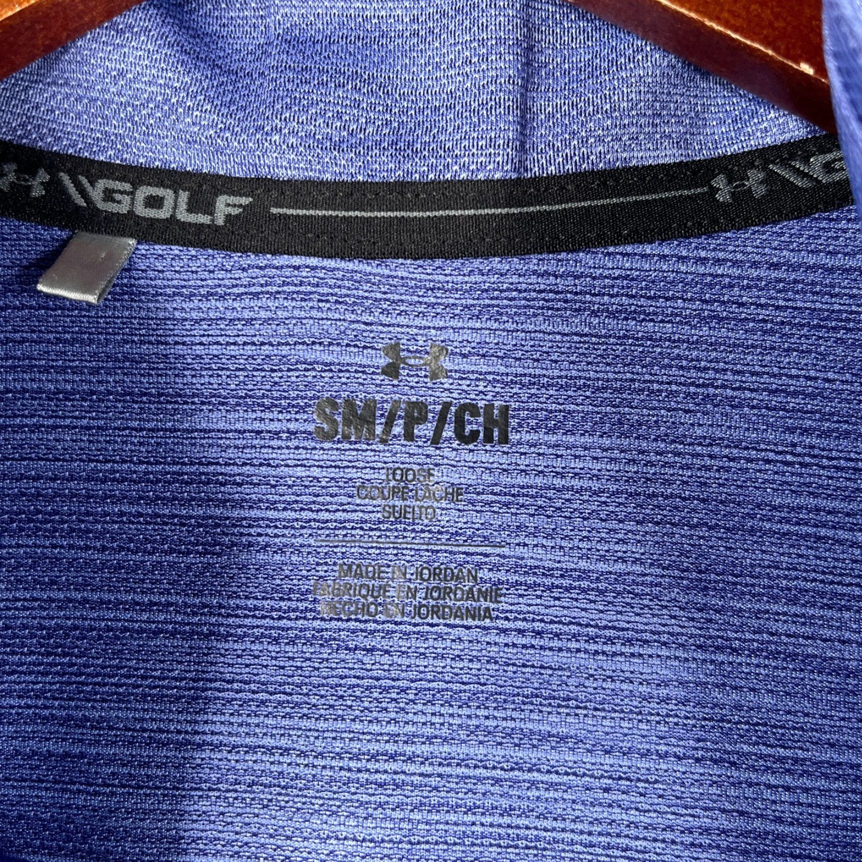 Under Armour Under Armour Golf 1/2 Zip Shirt Small Purple Long Sleeve Mens Size US S / EU 44-46 / 1 - 5 Thumbnail