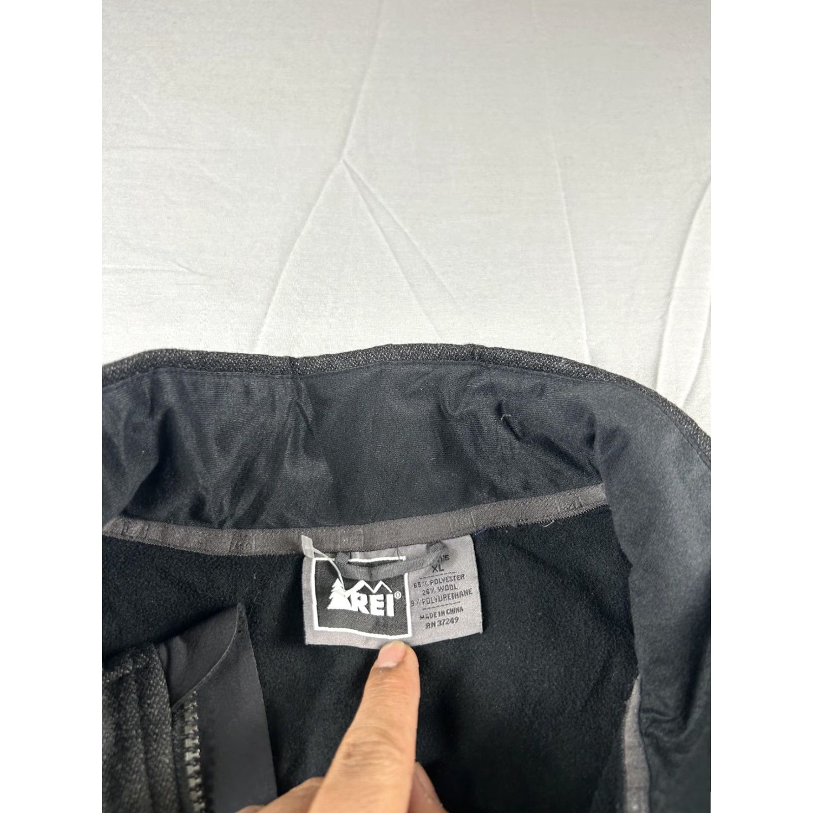 Vintage REI Jacket Mens XL Gray Herringbone Insulated Full Zip Windbreaker Outdoor Size US XL / EU 56 / 4 - 3 Thumbnail