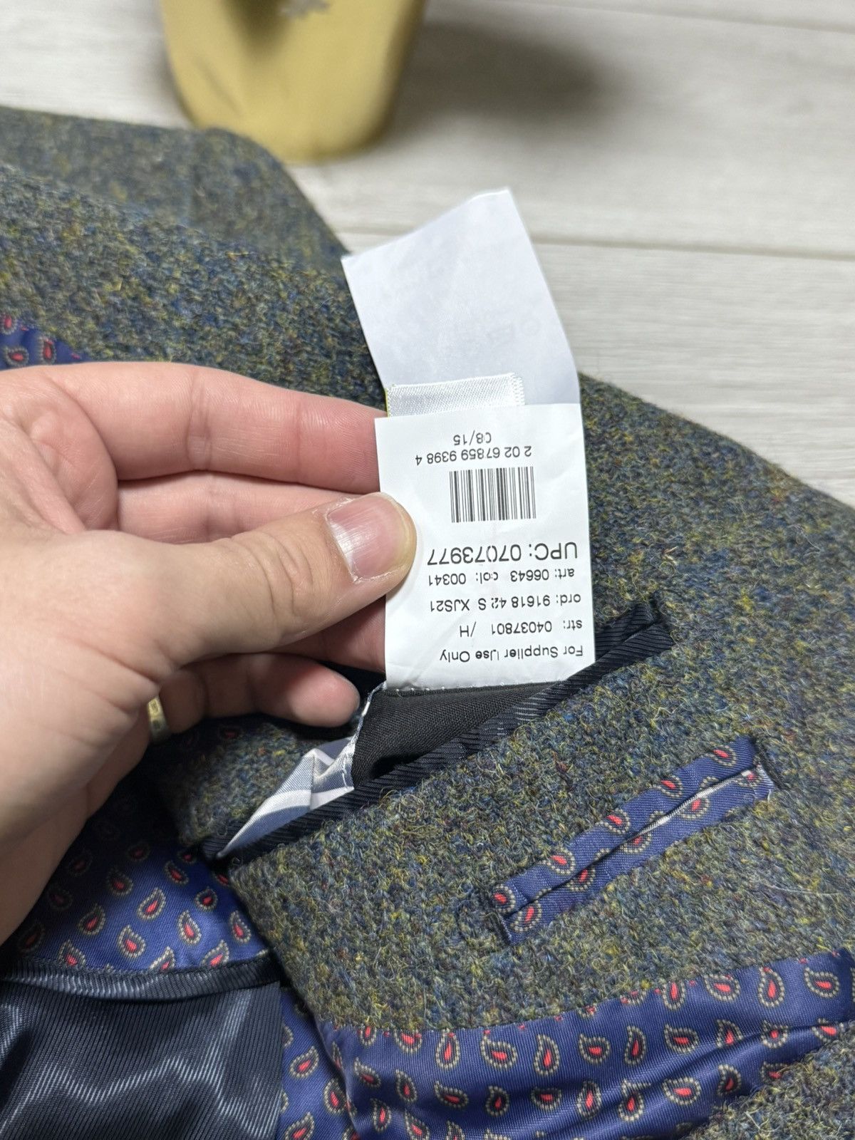 Harris Tweed Harris Tweed wool knitted blazer two buttons M&S Size 42R - 8 Thumbnail