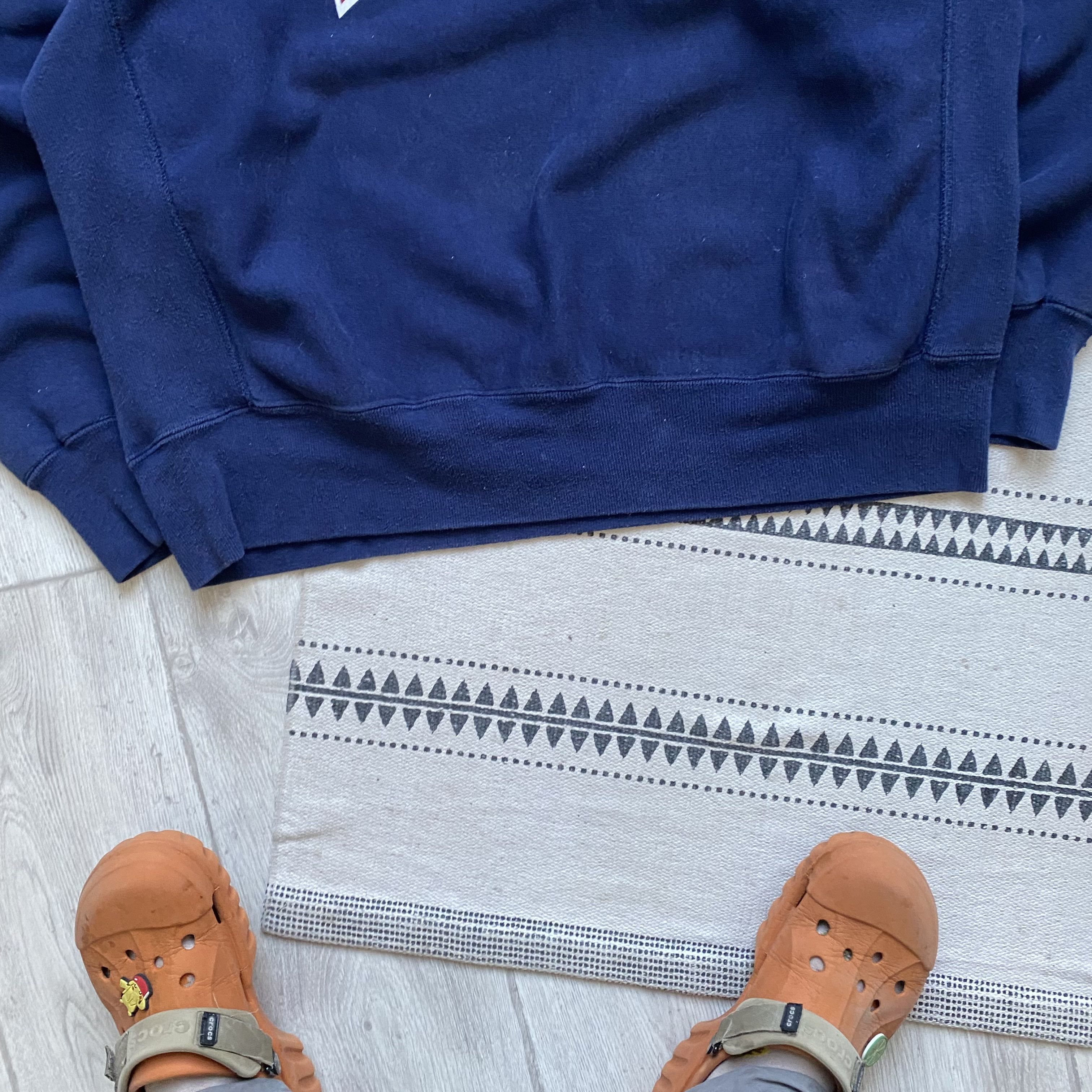 Lee 🇺🇸 Vintage 90s USA Lee Blank boxy sweatshirt heavy Putnam Size US XL / EU 56 / 4 - 3 Thumbnail