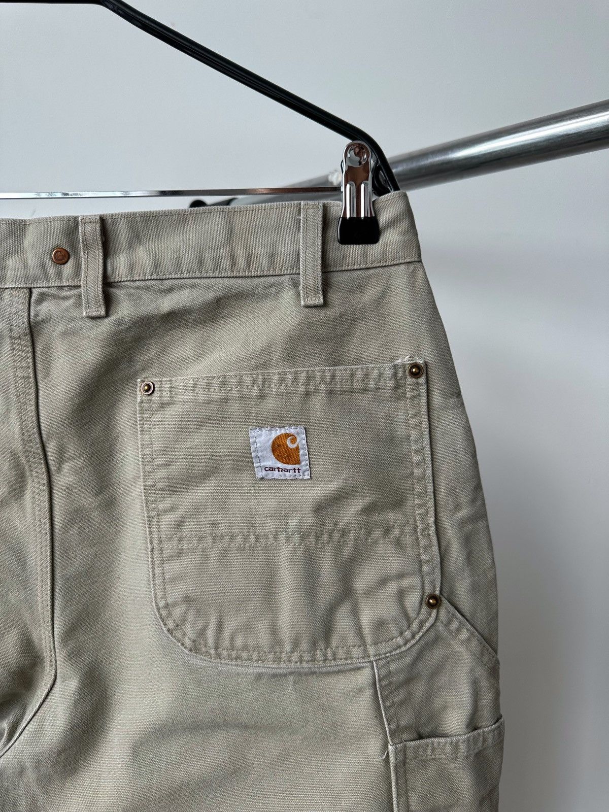 Carhartt Vintage Carhartt Double Knee Pants Beige Denim Jeans Baggy Size US 34 / EU 50 - 12 Thumbnail