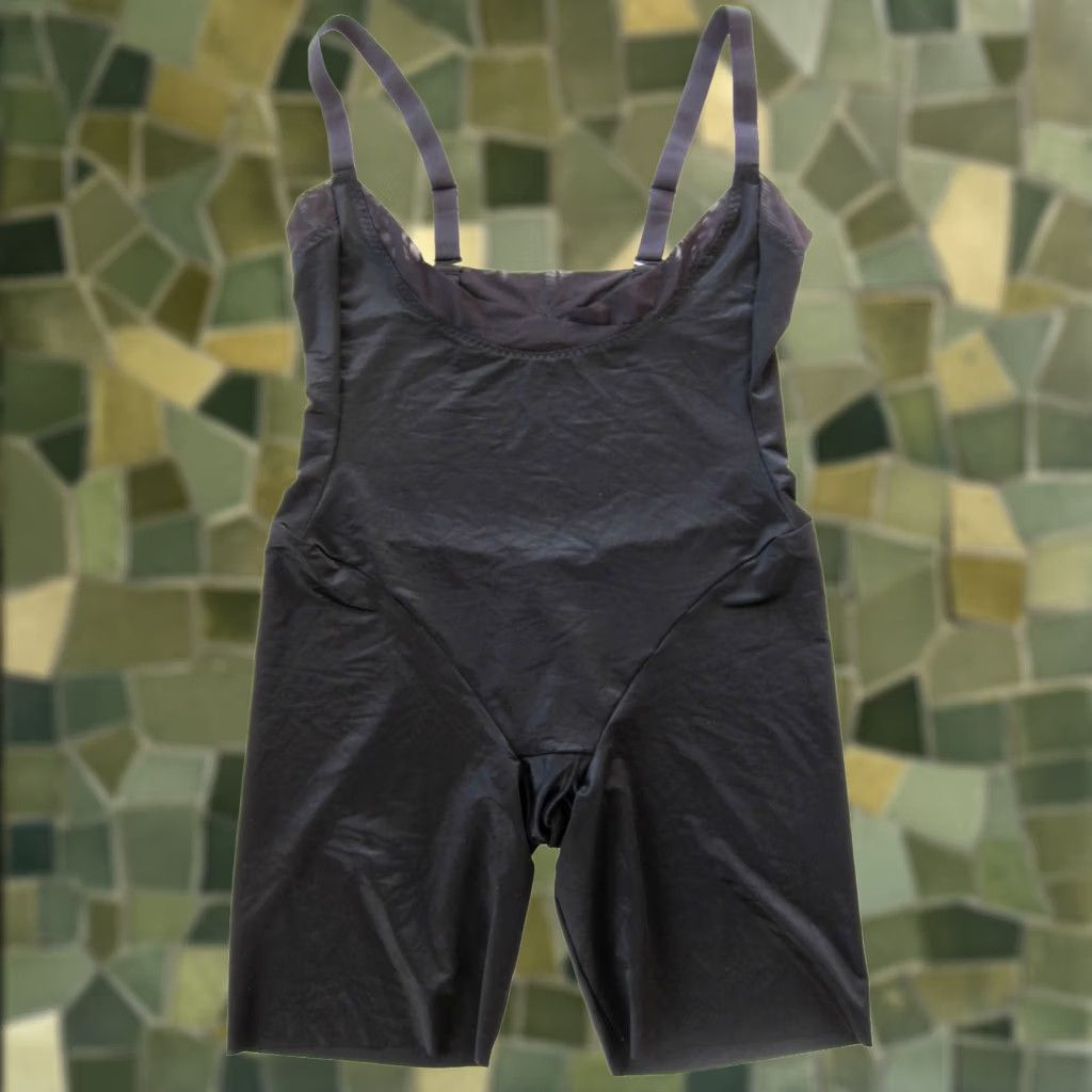 Vintage Maidenform Flexees Shapewear Bodysuit XL Black Stretch Adjustable Straps Size XL / US 12-14 / IT 48-50 - 1 Thumbnail
