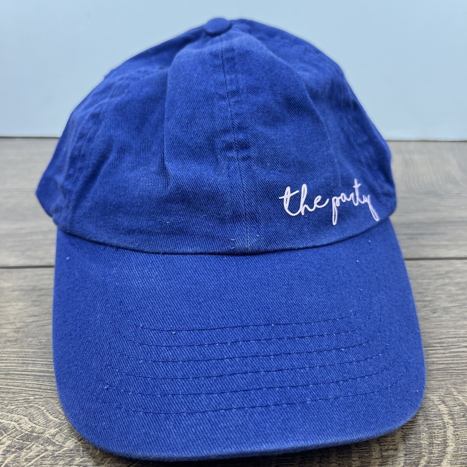 Other The Party Hat Party Blue Hat Adjustable Adult Size Hat Blue Size ONE SIZE - 4 Thumbnail
