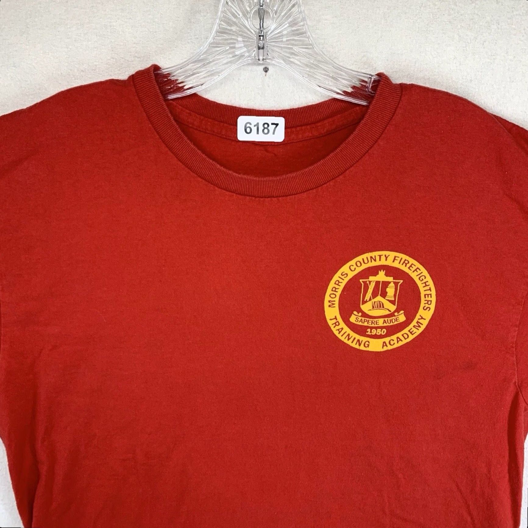 Vintage VINTAGE Firefighter T-Shirt Unisex Medium Red Fire Department 90s Firefighter Training Size US M / EU 48-50 / 2 - 6 Thumbnail