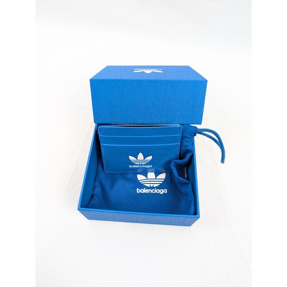 Adidas × Balenciaga o1rshd1 Q:2 / Size: OS / Arena Lamb Card Holder Blue/White Size ONE SIZE - 10 Thumbnail