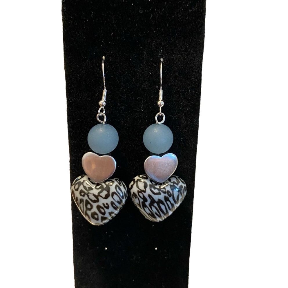 Handmade heart earrings Size ONE SIZE - 1 Thumbnail