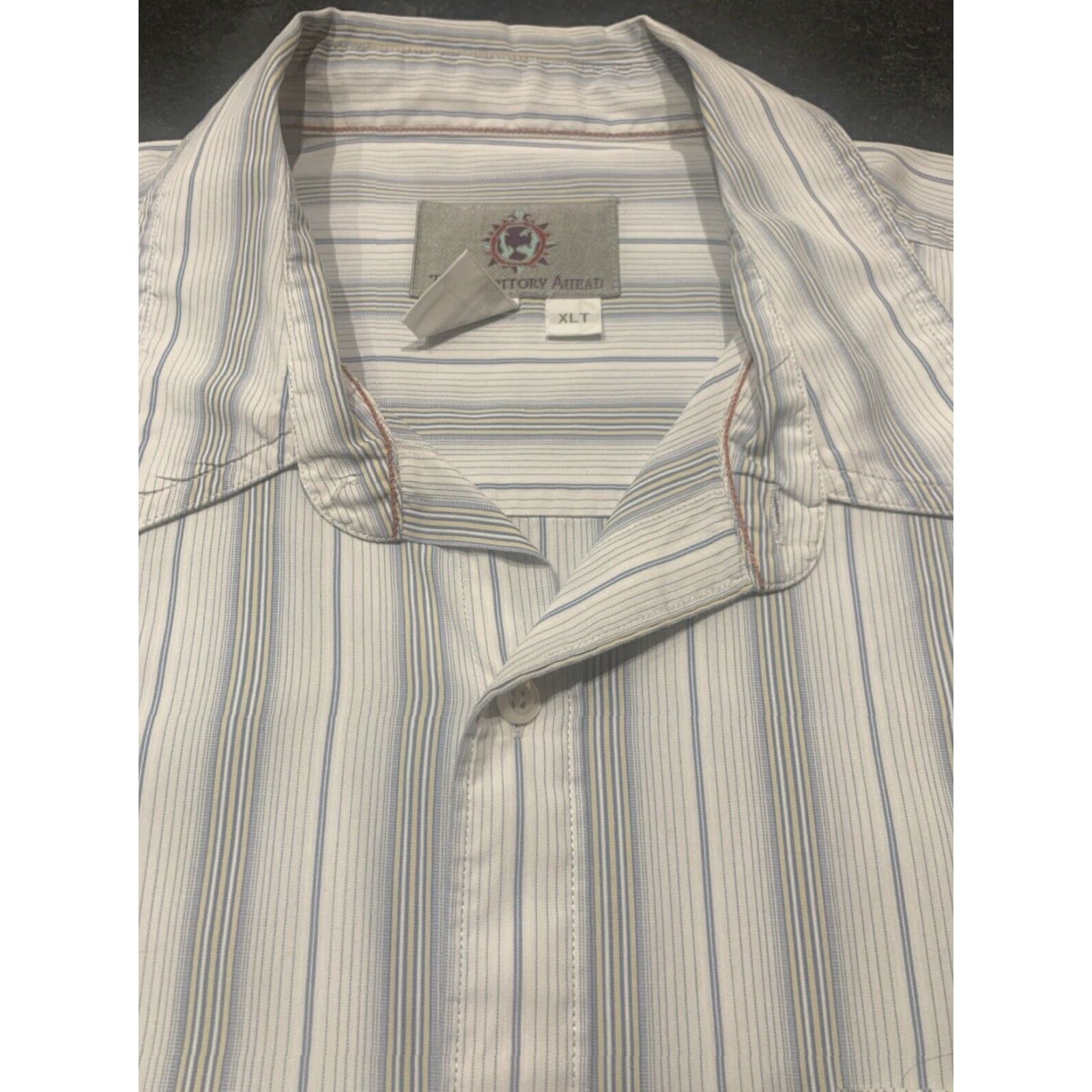 The Territory Ahead Territory Ahead Striped Button Up Shirt Adult XLT Long Sleeve Multicolor Mens Size US XL / EU 56 / 4 - 7 Thumbnail