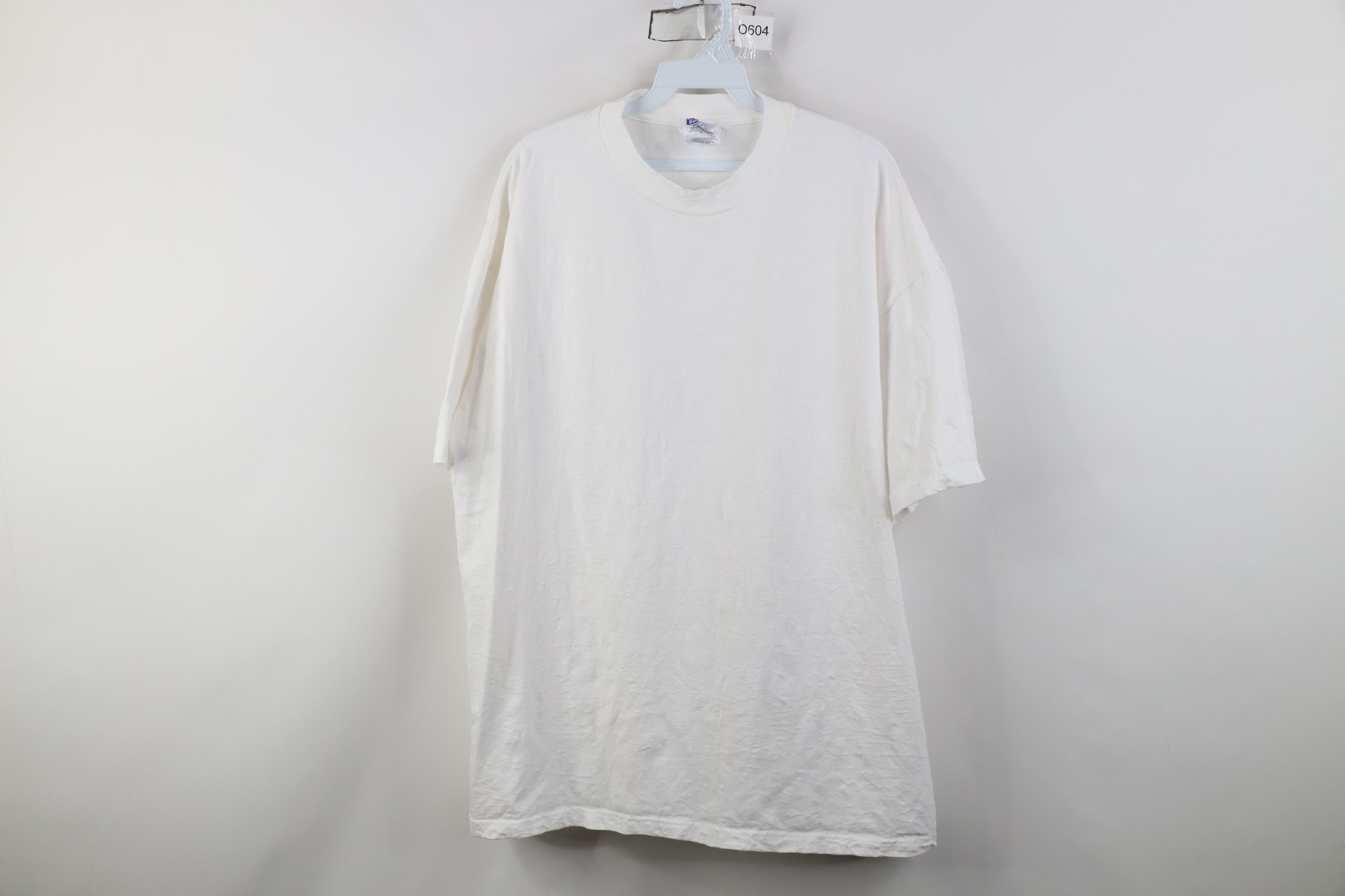 Hanes Vintage 90s Hanes Beefy Heavyweight Cotton T-Shirt White Size US XL / EU 56 / 4 - 1 Thumbnail