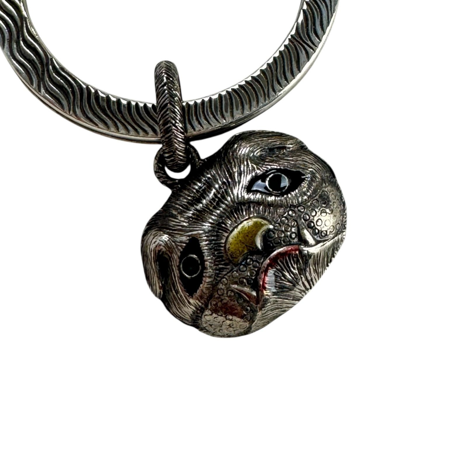 Gucci Gucci Sterling Silver Bulldog Key Ring Size ONE SIZE - 3 Thumbnail
