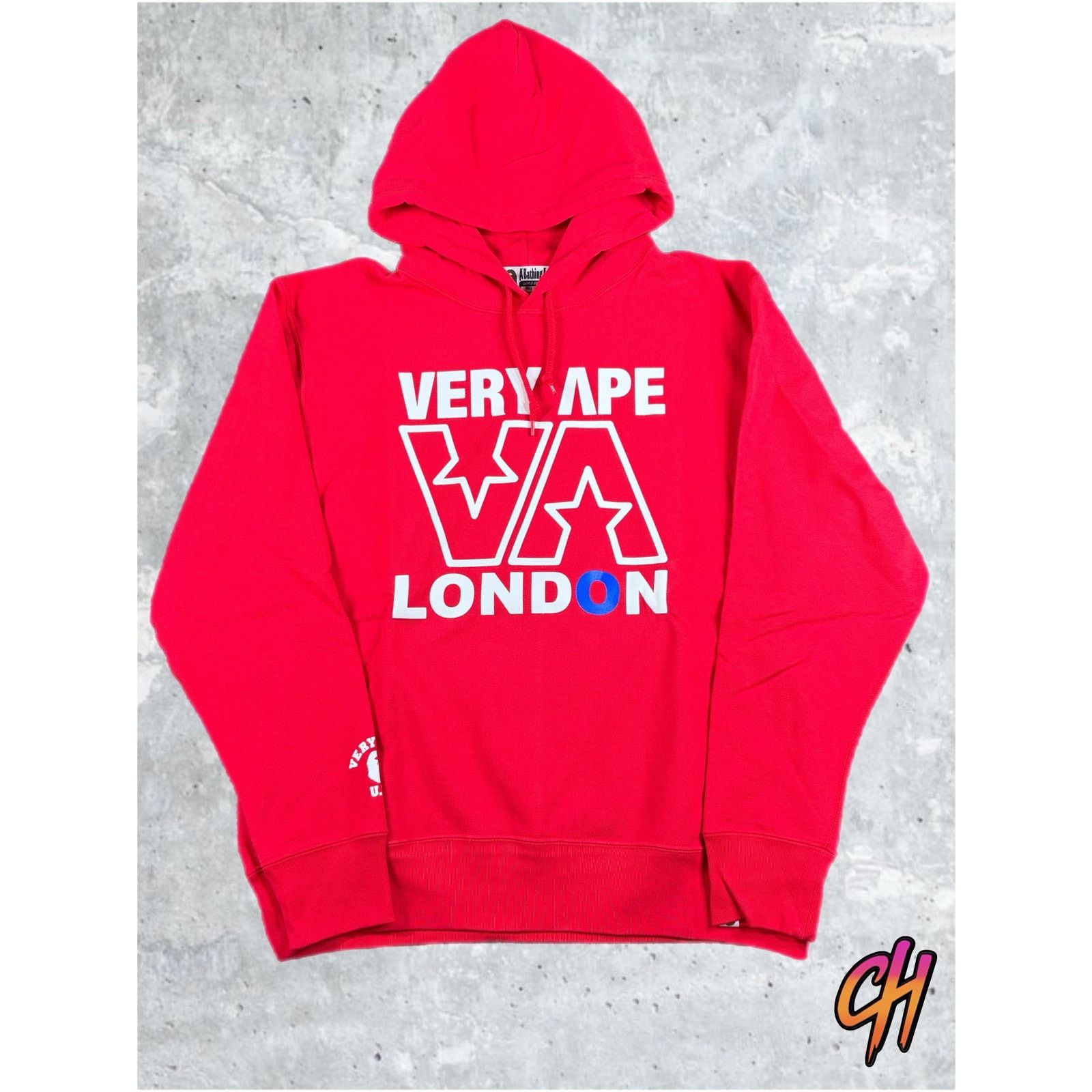 Bape BAPE London Exlusive 'Very Ape' Red Hoodie Size Large Size US L / EU 52-54 / 3 - 1 Thumbnail