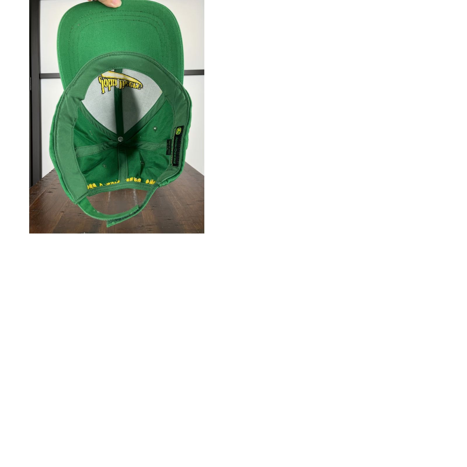 John Deere John Deere Hat Cap Strap Back Adult Green Yellow Tractors Equipment Farm F Size ONE SIZE - 9 Thumbnail