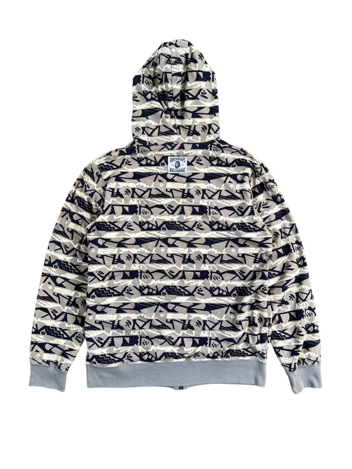 Bape Bape Navajo Tribal Pattern Full Zip Hoodie Size US L / EU 52-54 / 3 - 3 Thumbnail
