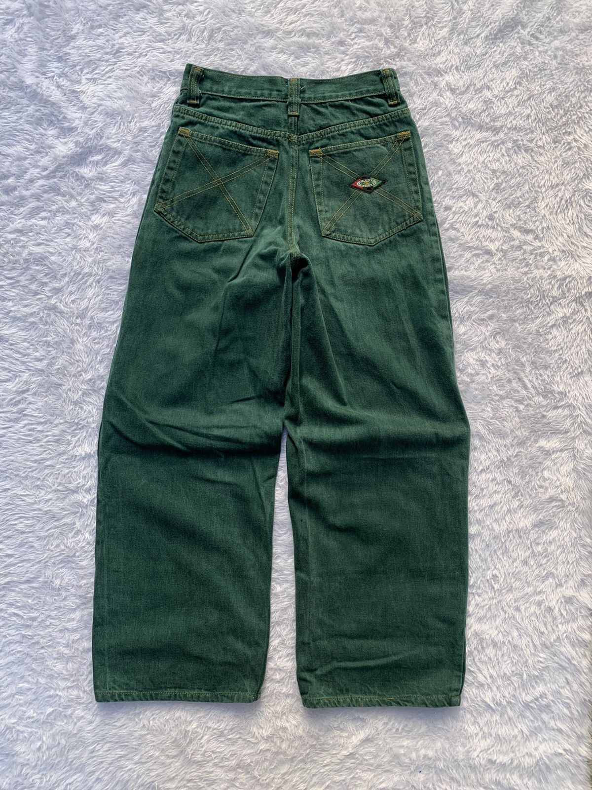 image of Cross Colours x Vintage Cross Colour Pant Hip Hop in Green, Men's (Size 30)