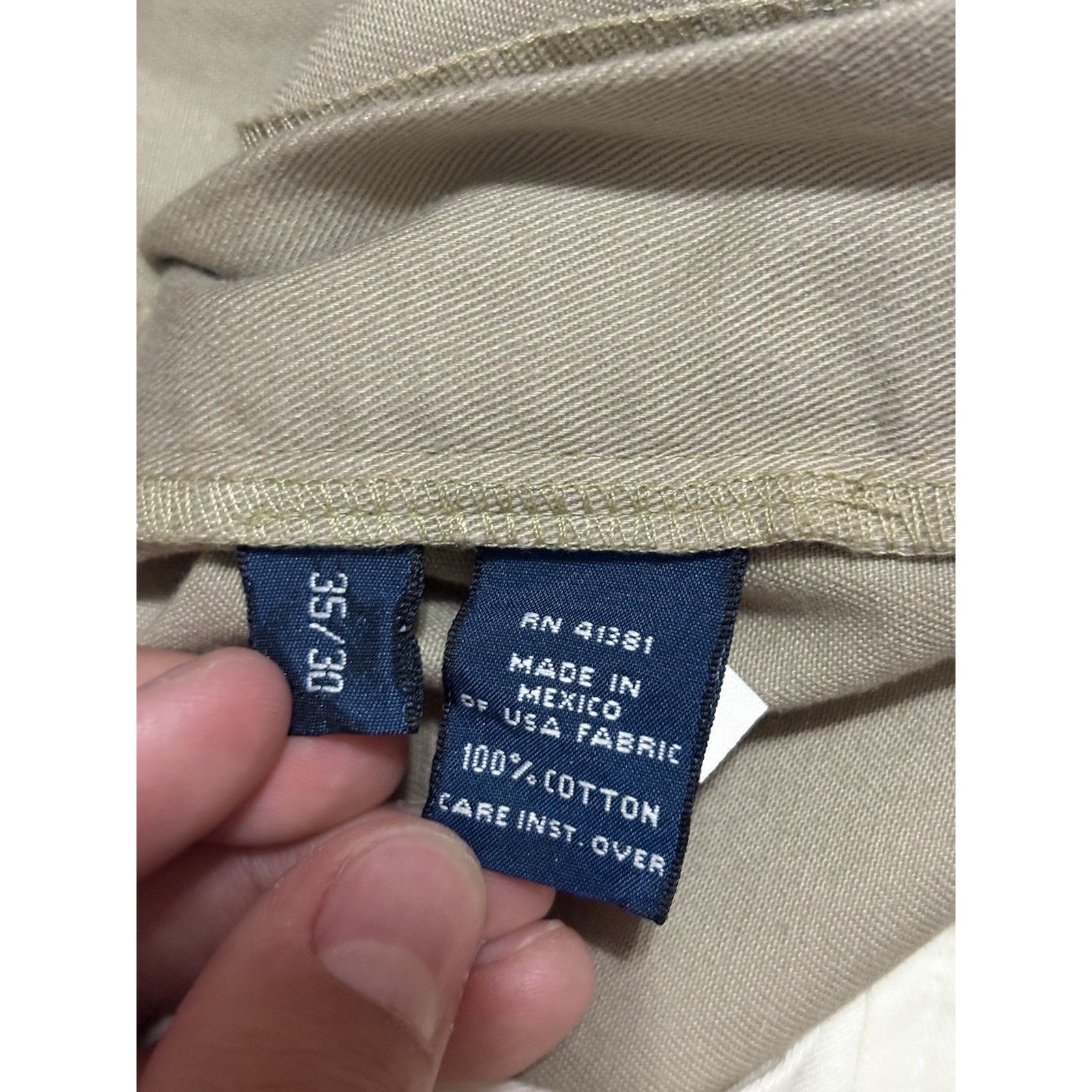 Polo Ralph Lauren Vintage Polo Ralph Lauren Khaki Andrew Chino Pants Men 34x27 Size US 34 / EU 50 - 5 Thumbnail