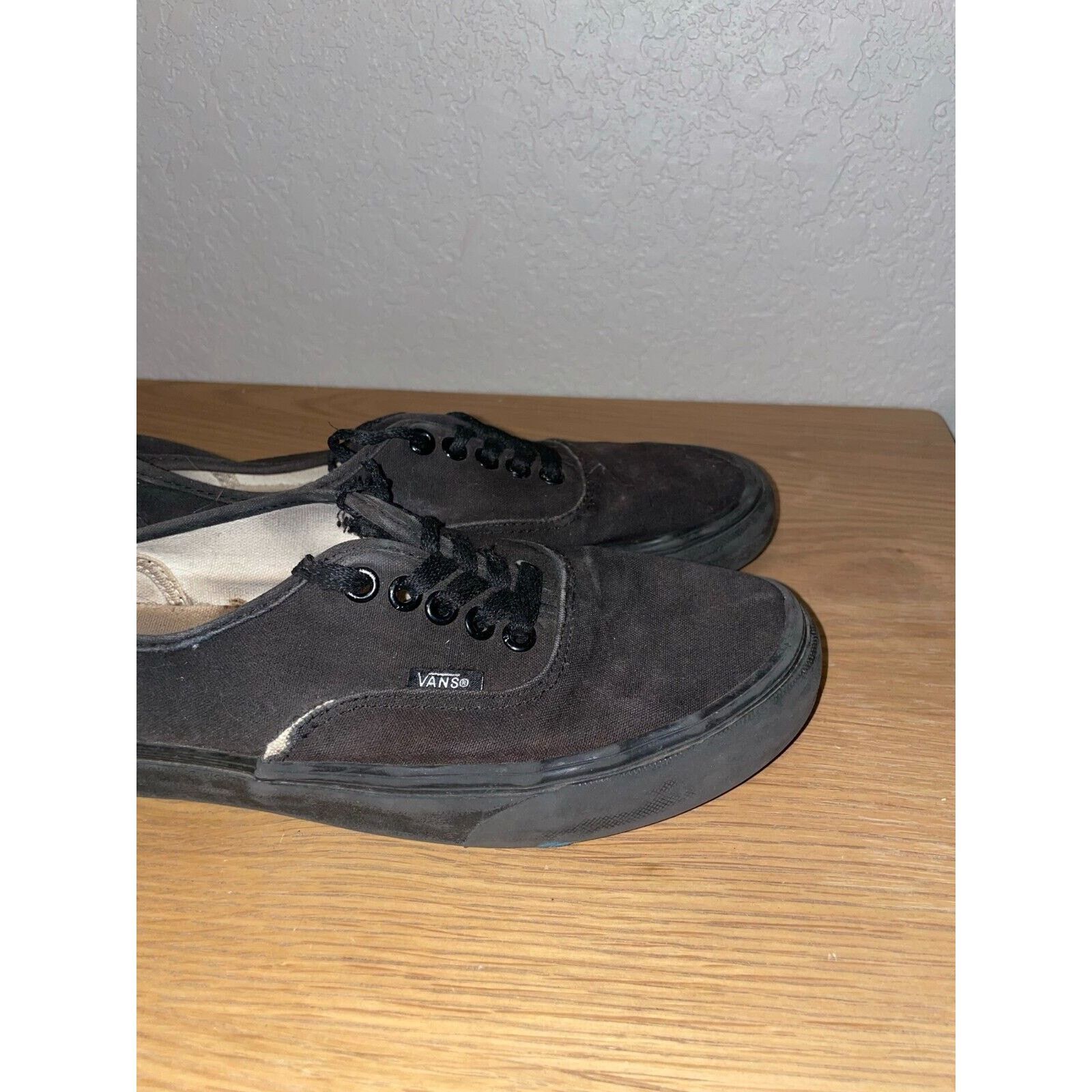 Vans Womens Vans Black Slip on Sneakers Shoes Van Women Size 8.5 Size US 8.5 / IT 38.5 - 3 Thumbnail