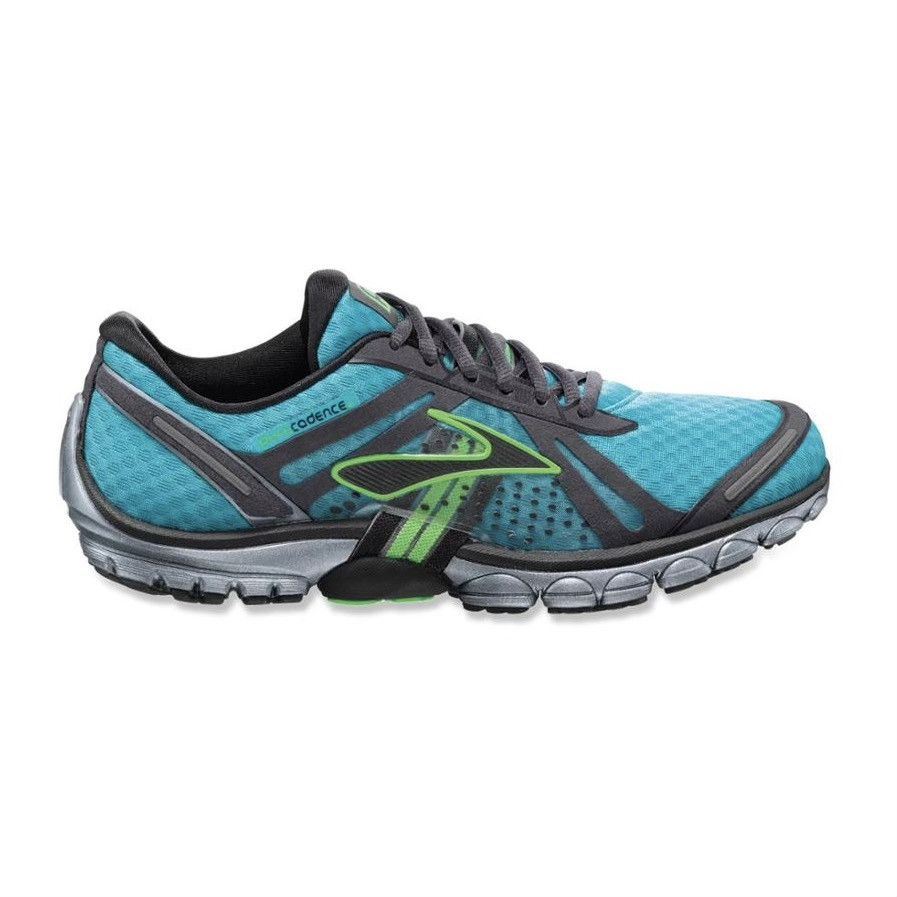 Brooks BROOKS Womens Blue Green PureCadence Road Running Sneakers Size US 7 / IT 37 - 1 Thumbnail