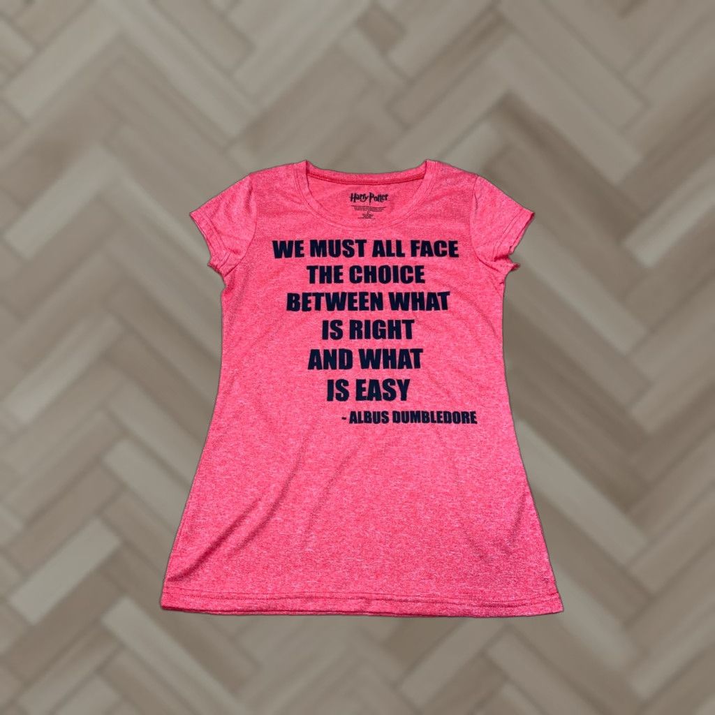 Vintage Harry Potter We must All Face The Choice... T Shirt Peach M Girls Womens Teen? Size M / US 6-8 / IT 42-44 - 1 Thumbnail