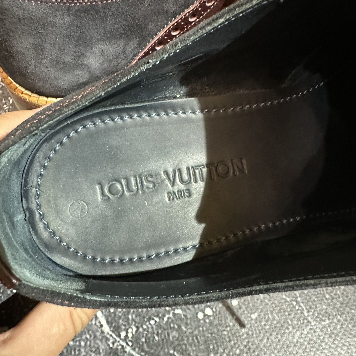 Louis Vuitton LOUIS VUITTON - Men’s Suede/Leather Derby Shoes Size 8 Size US 8 / EU 41 - 20 Thumbnail