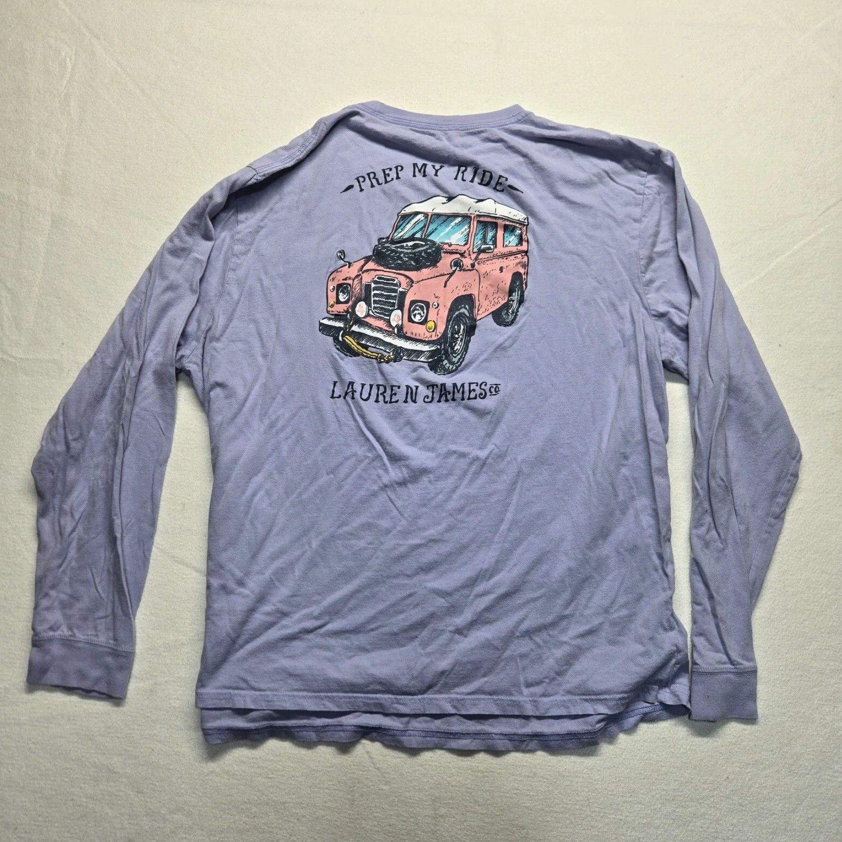 Vintage VINTAGE Lauren James Purple Long Sleeve T-Shirt Women's XL Solid Crew Neck Casual Size XL / US 12-14 / IT 48-50 - 6 Thumbnail