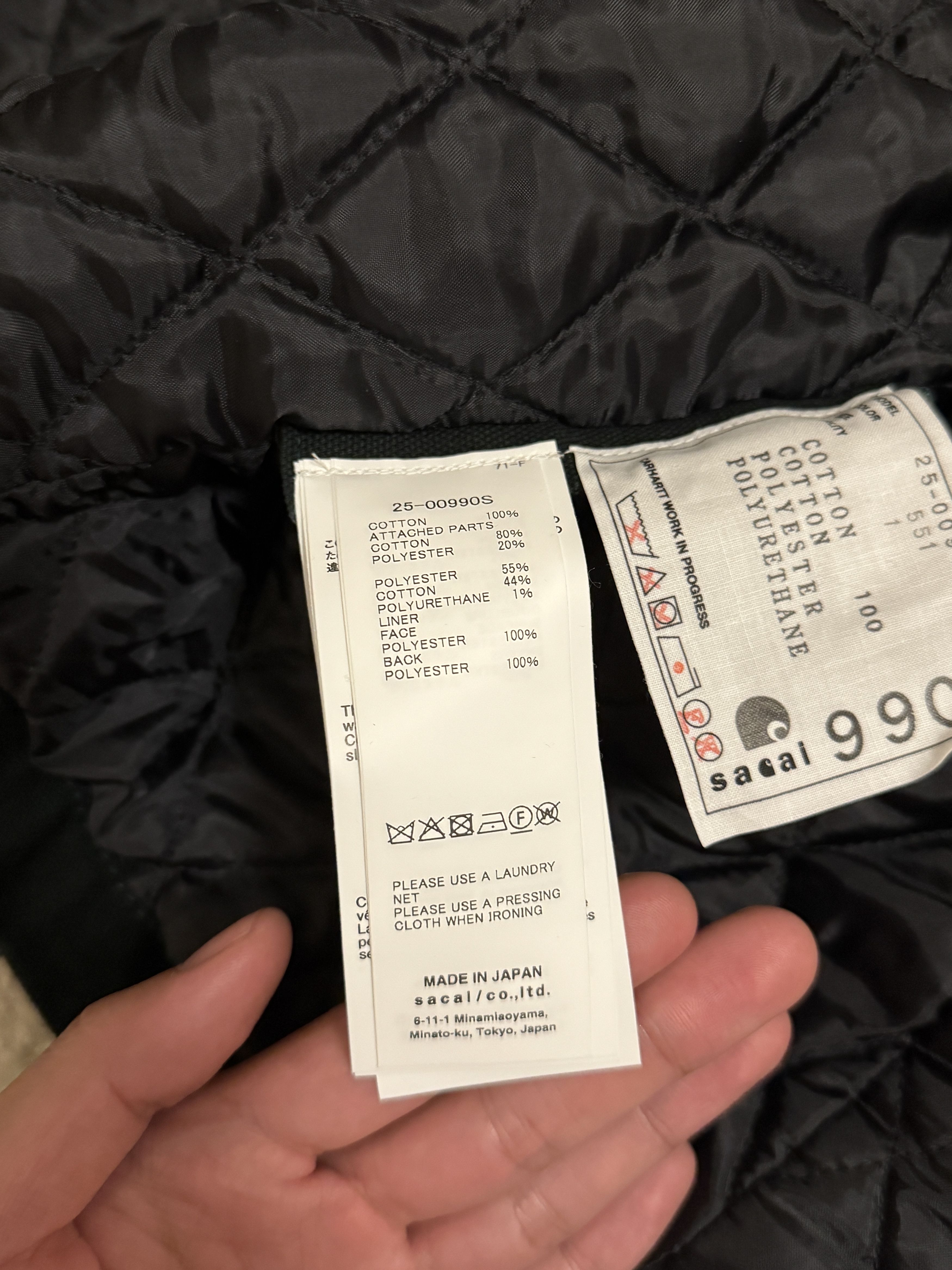 Carhartt Wip × Sacai sacai x Carhartt WIP Duck Jacket Size US S / EU 44-46 / 1 - 4 Thumbnail