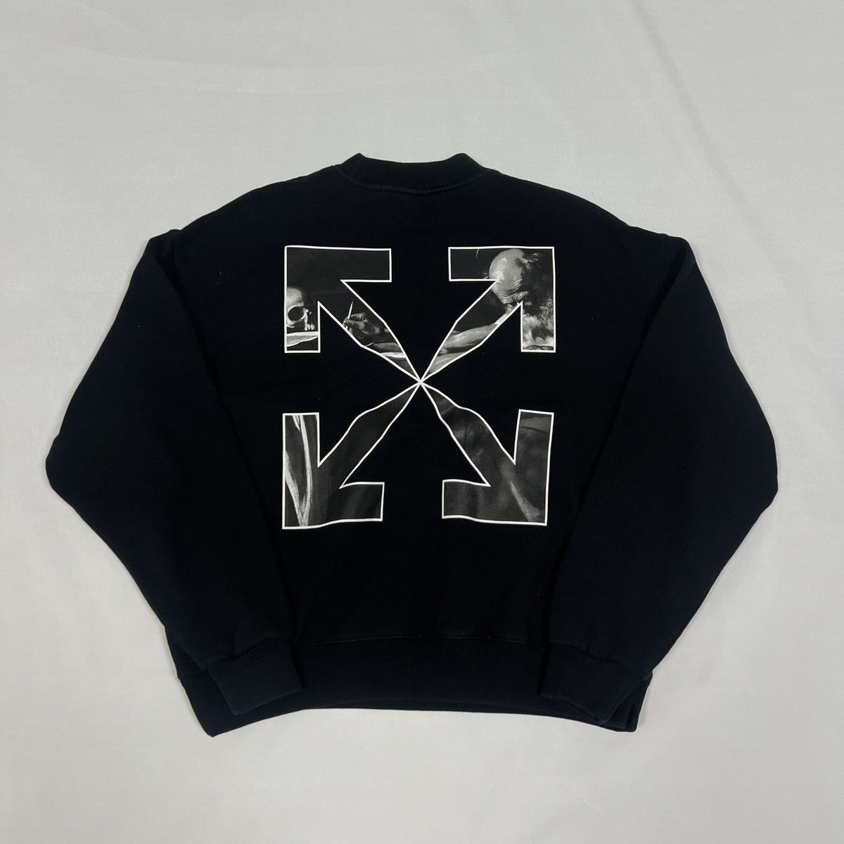 Off-White OFF-WHITE FW21 CARAVAGGIO ARROW PRINTED CREWNECK Size US S / EU 44-46 / 1 - 6 Thumbnail