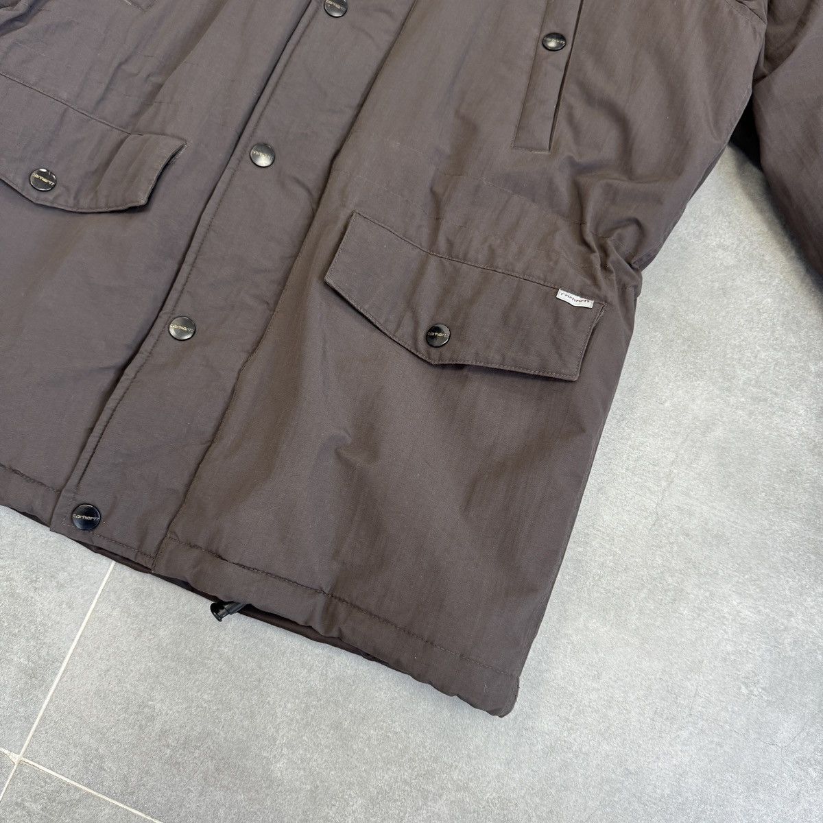Carhartt Vintage Carhartt Anchorage Nylon Parka Jacket Hooded Brown Size US S / EU 44-46 / 1 - 7 Thumbnail