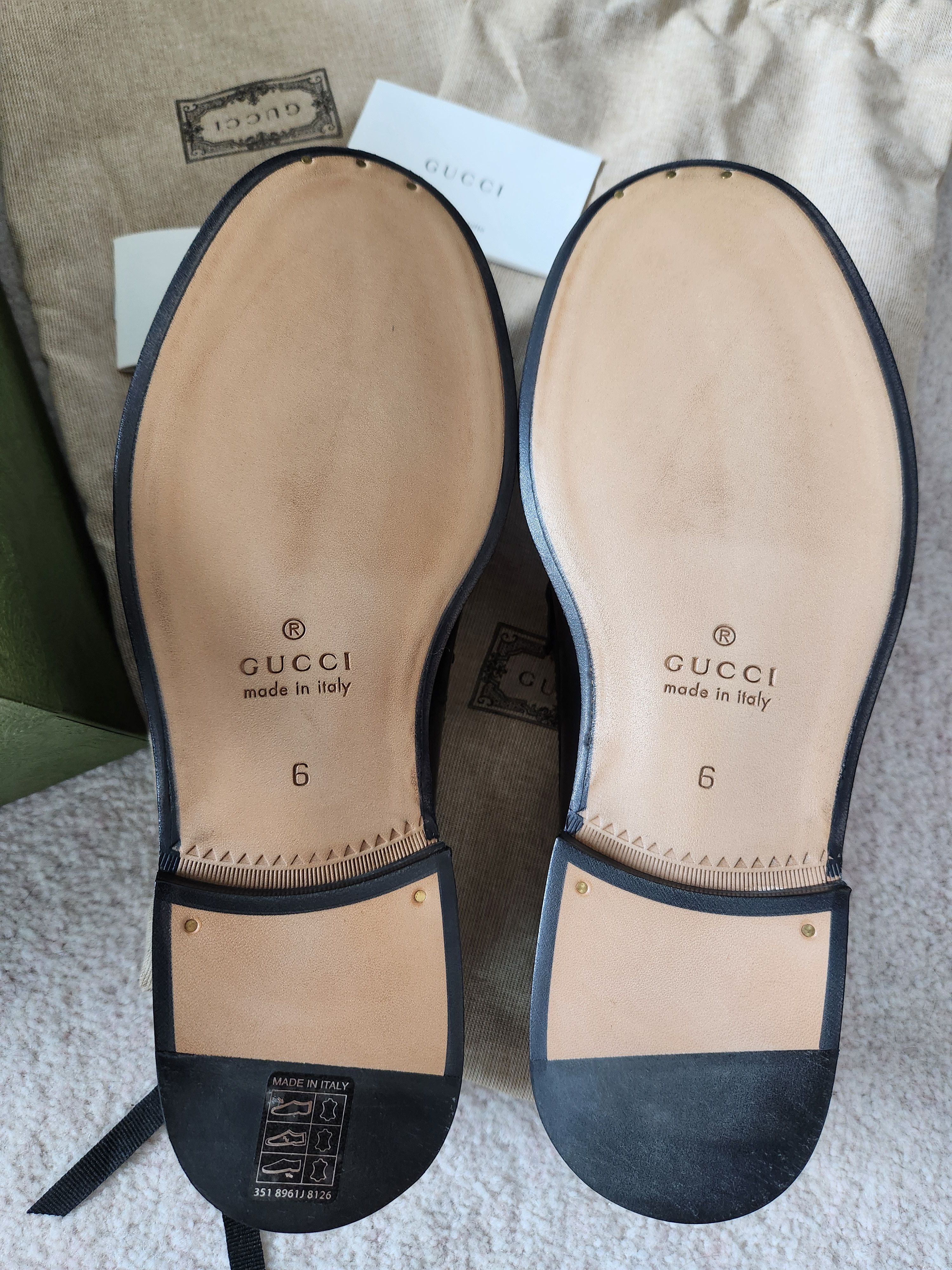 Gucci Gucci Black Loafer With Silver Horsebit Size US 7 / EU 40 - 4 Thumbnail