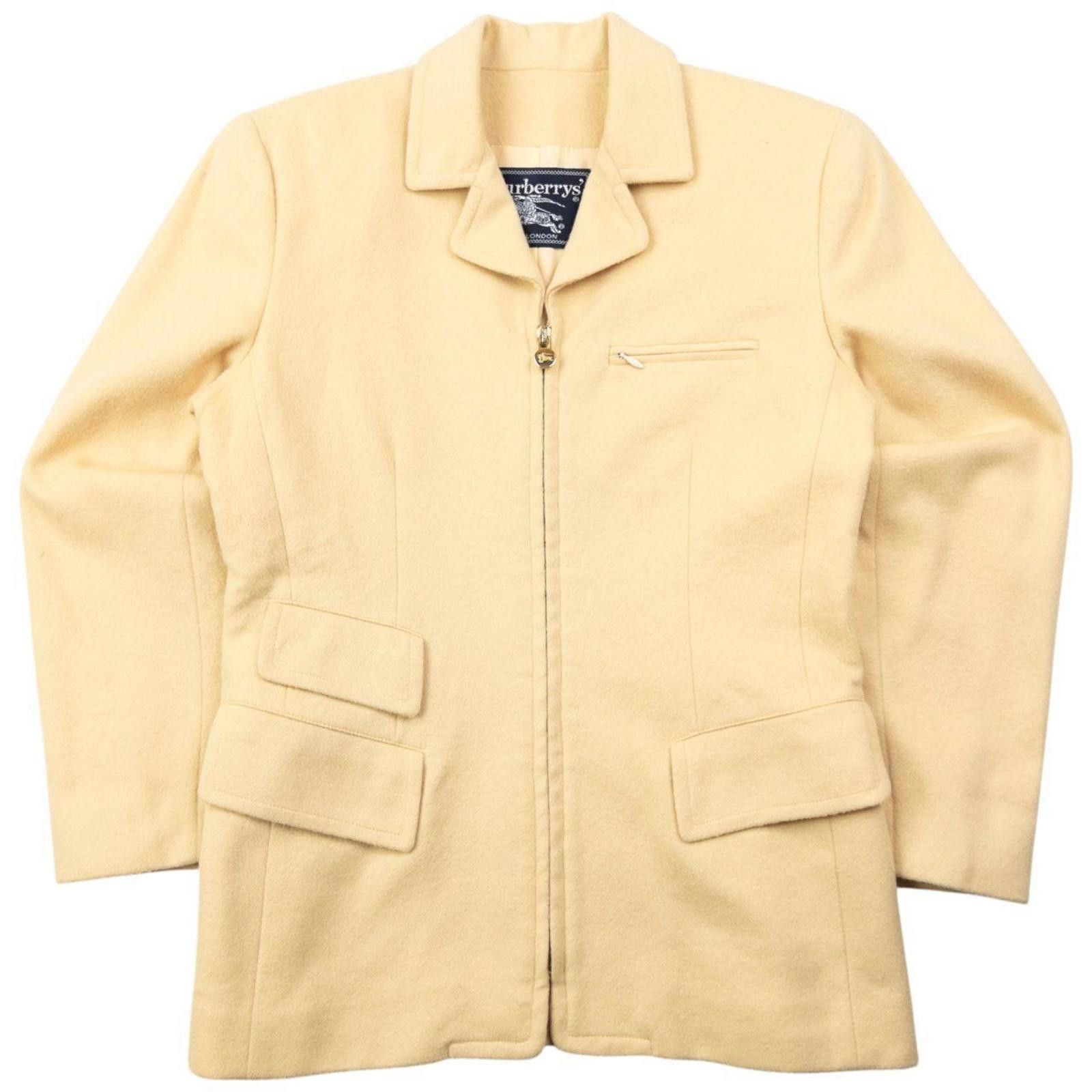Burberry Vintage 90s Burberry Wool Jacket Womens Size M Size M / US 6-8 / IT 42-44 - 1 Thumbnail