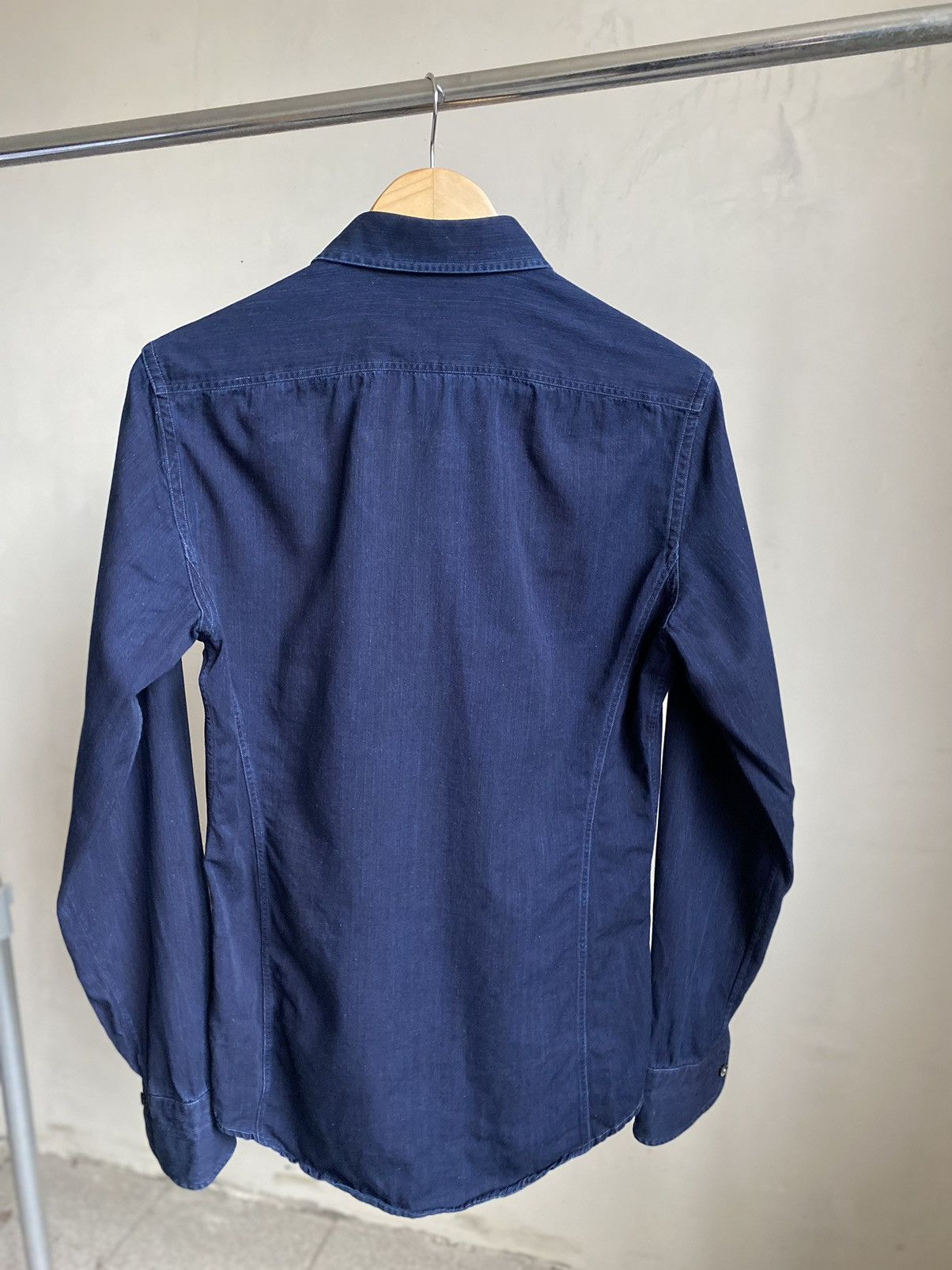 Tom Ford Tom Ford denim luxury shirt button down chest pocket Size US S / EU 44-46 / 1 - 6 Thumbnail