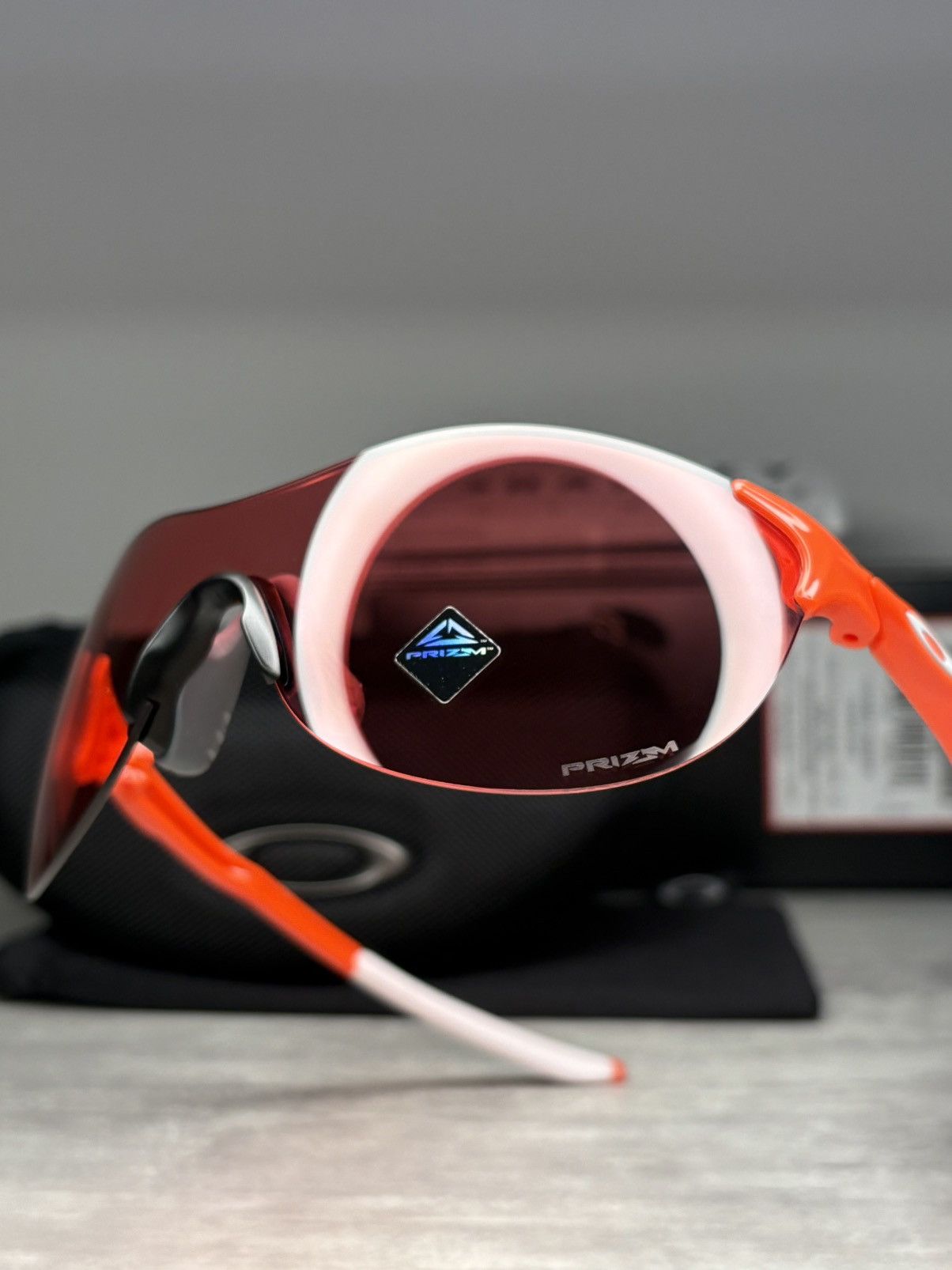 Oakley Oakley EVZero Ascend Safety Orange / Prizm Peach Glasses Size ONE SIZE - 10 Thumbnail
